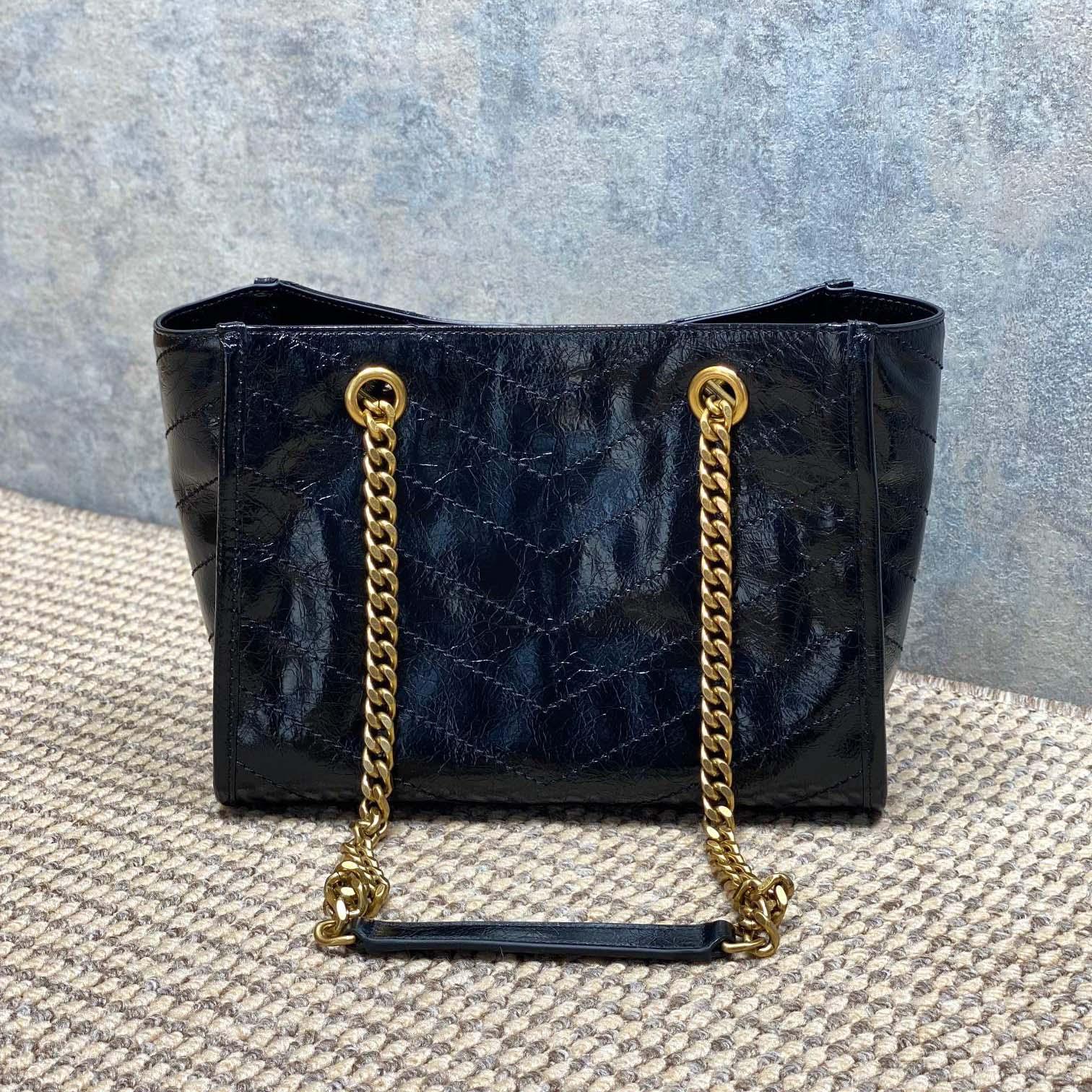 Saint Laurent Nini Small Shopping In Vintage Leather  - DesignerGu