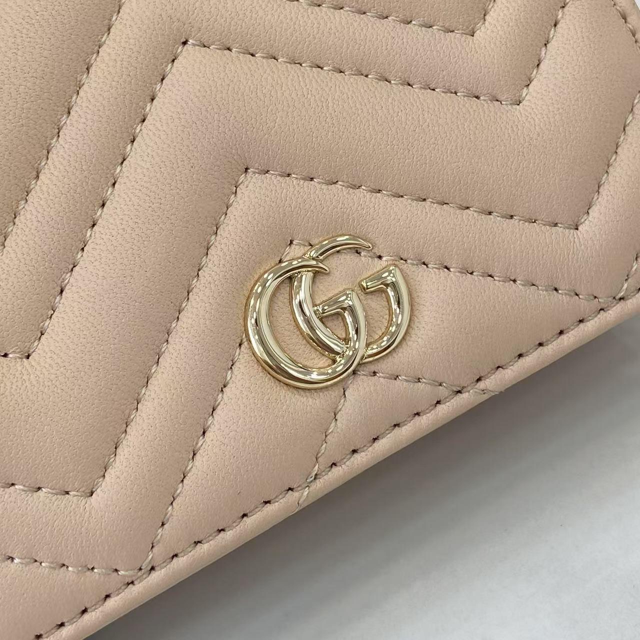 Gucci GG Marmont Card Case Wallet  466492 - DesignerGu