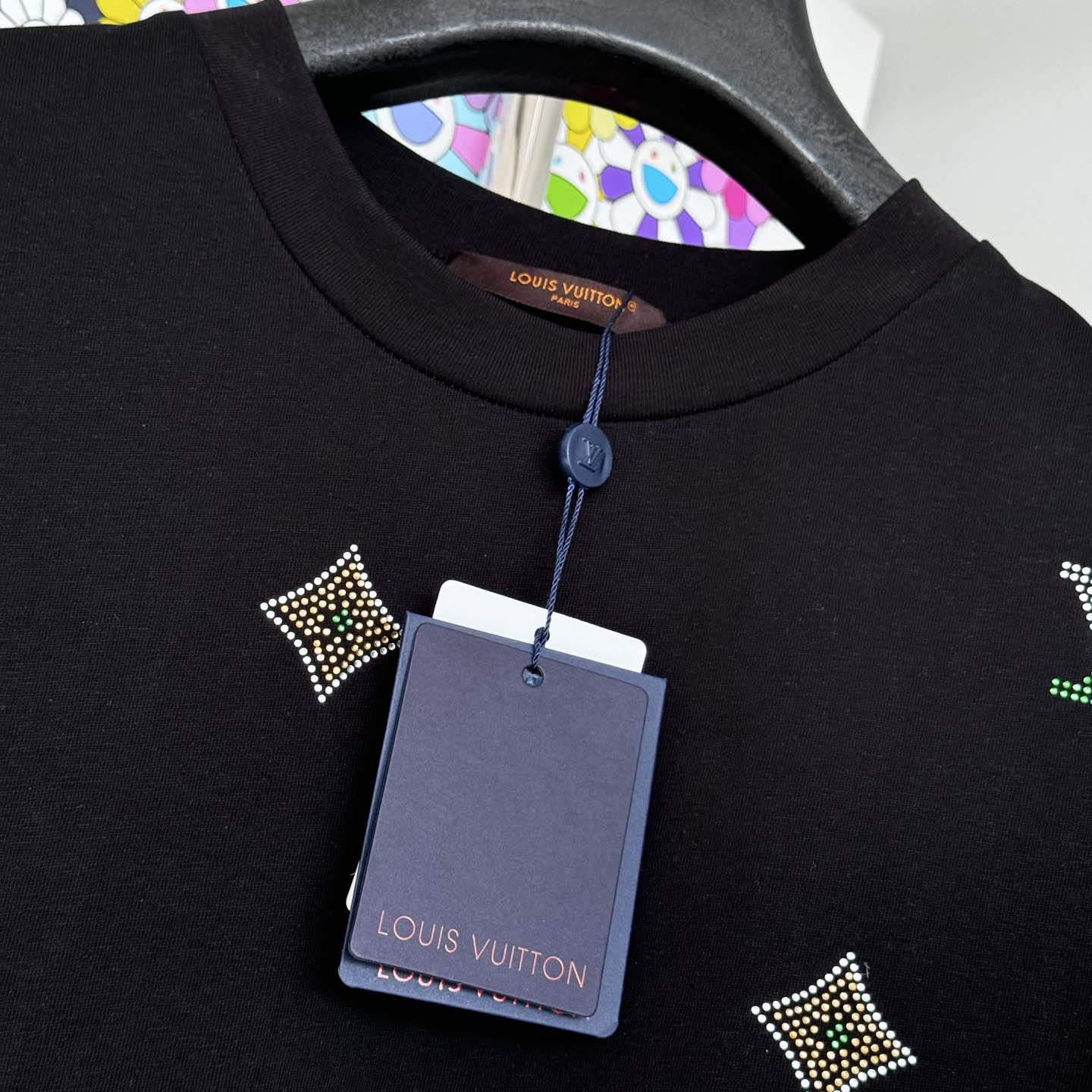  Louis Vuitton Embellished Short-Sleeved Crewneck   1AJR09 - DesignerGu