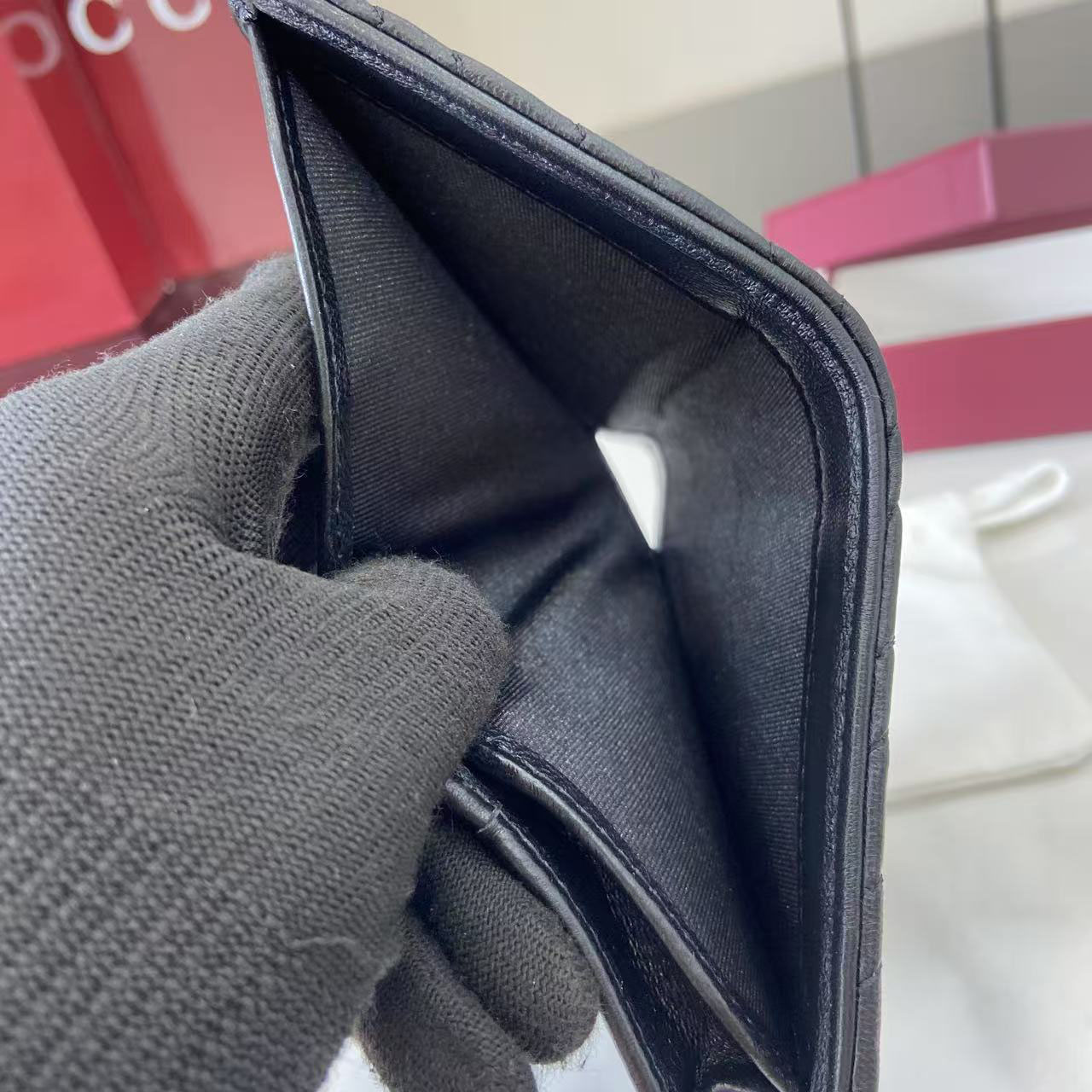 Gucci GG Marmont Card Case Wallet 466492 - DesignerGu