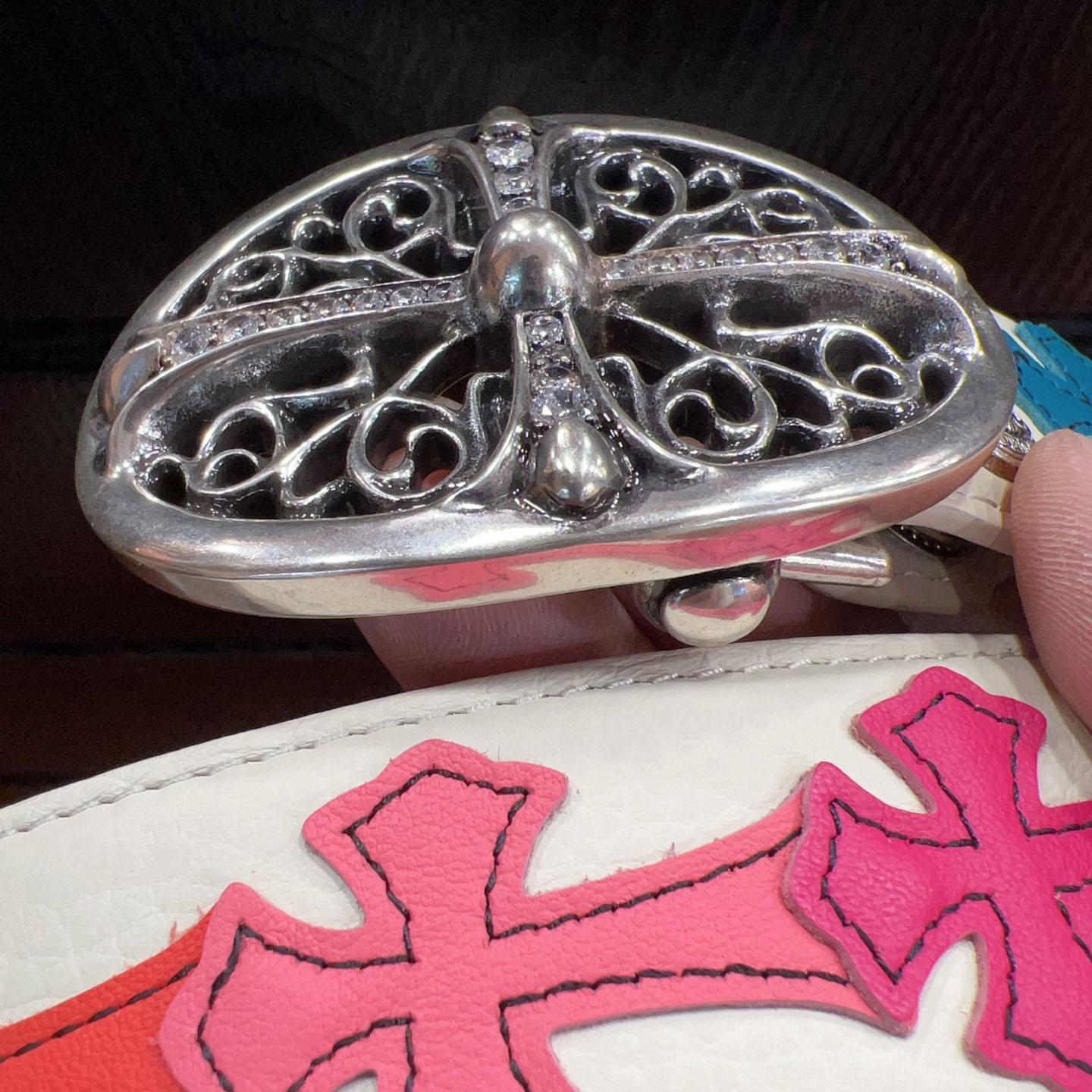 Chrome Hearts Leather Belt   - DesignerGu