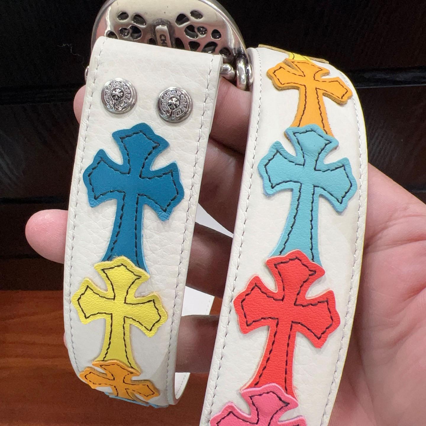 Chrome Hearts Leather Belt   - DesignerGu