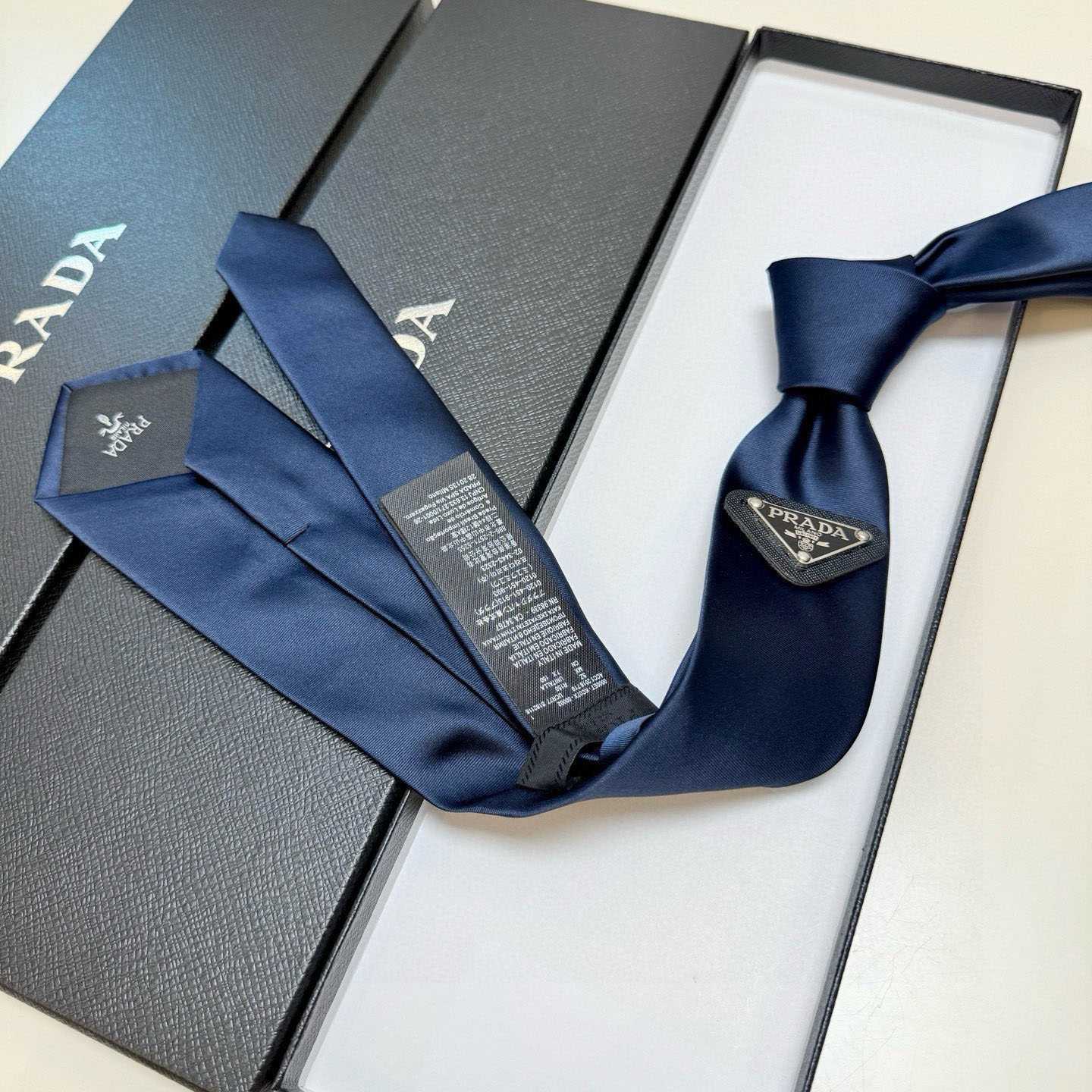 Prada Prada Logo Tie - DesignerGu
