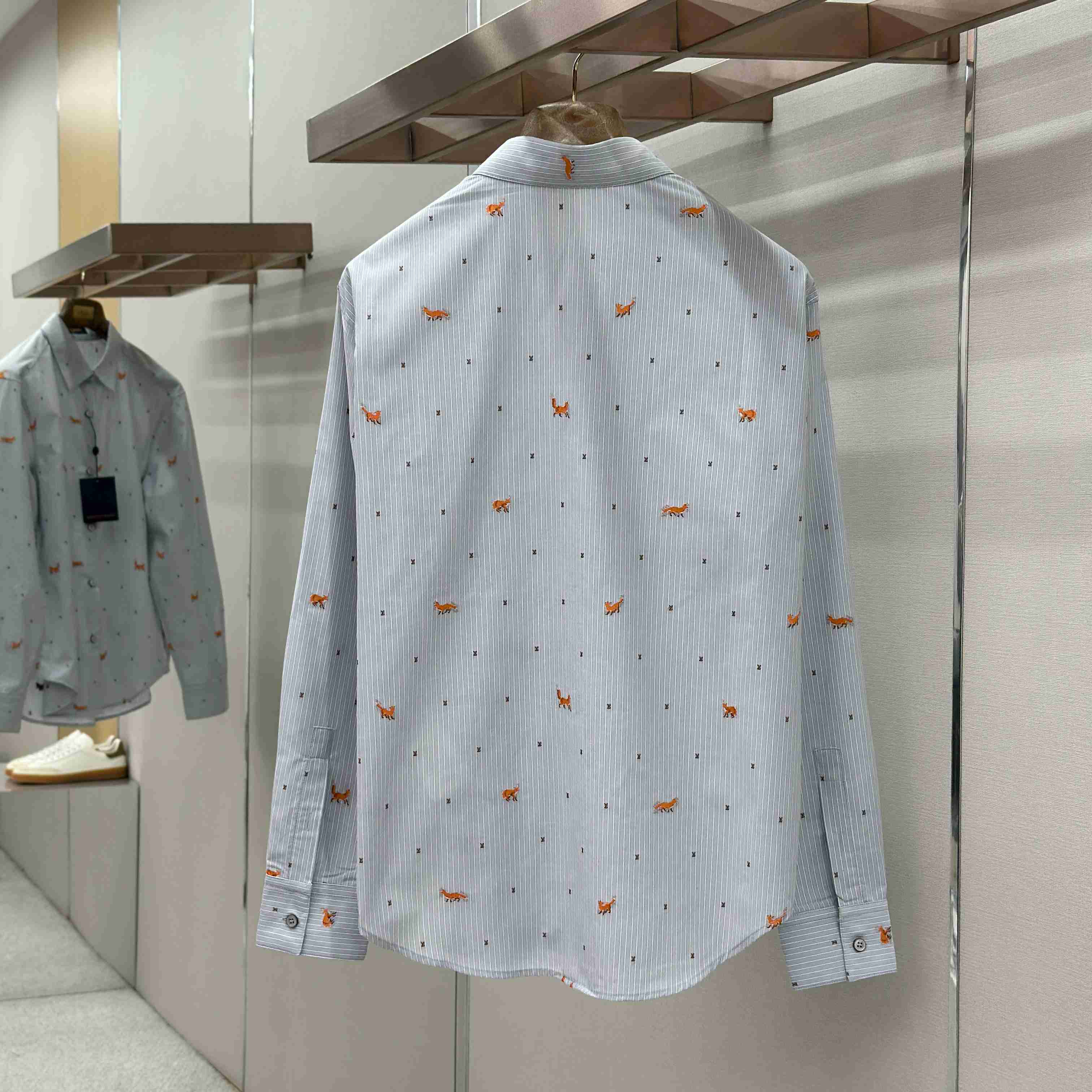 Louis Vuitton Striped Fil Coupe Shirt 1AJC98 - DesignerGu