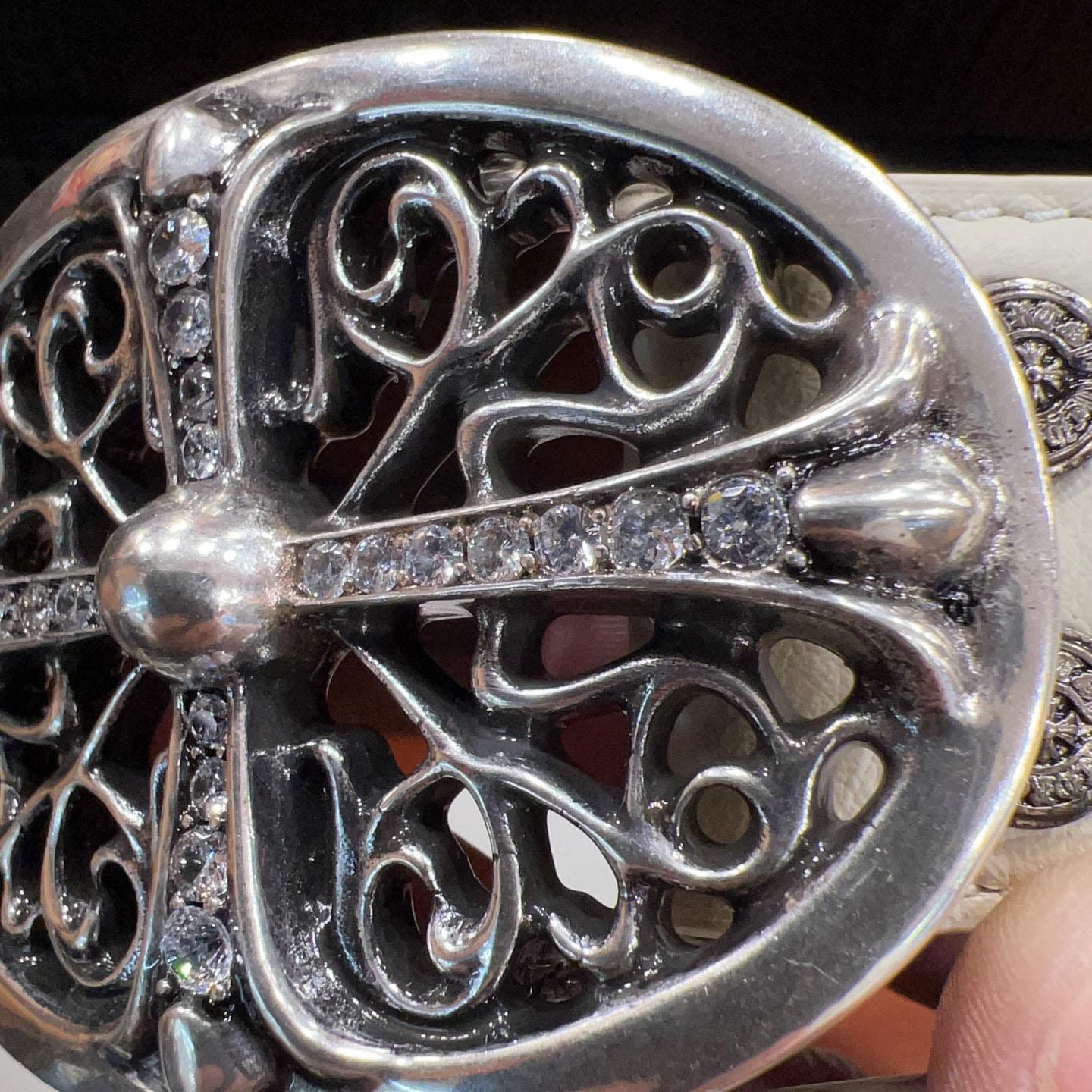 Chrome Hearts Leather Belt   - DesignerGu