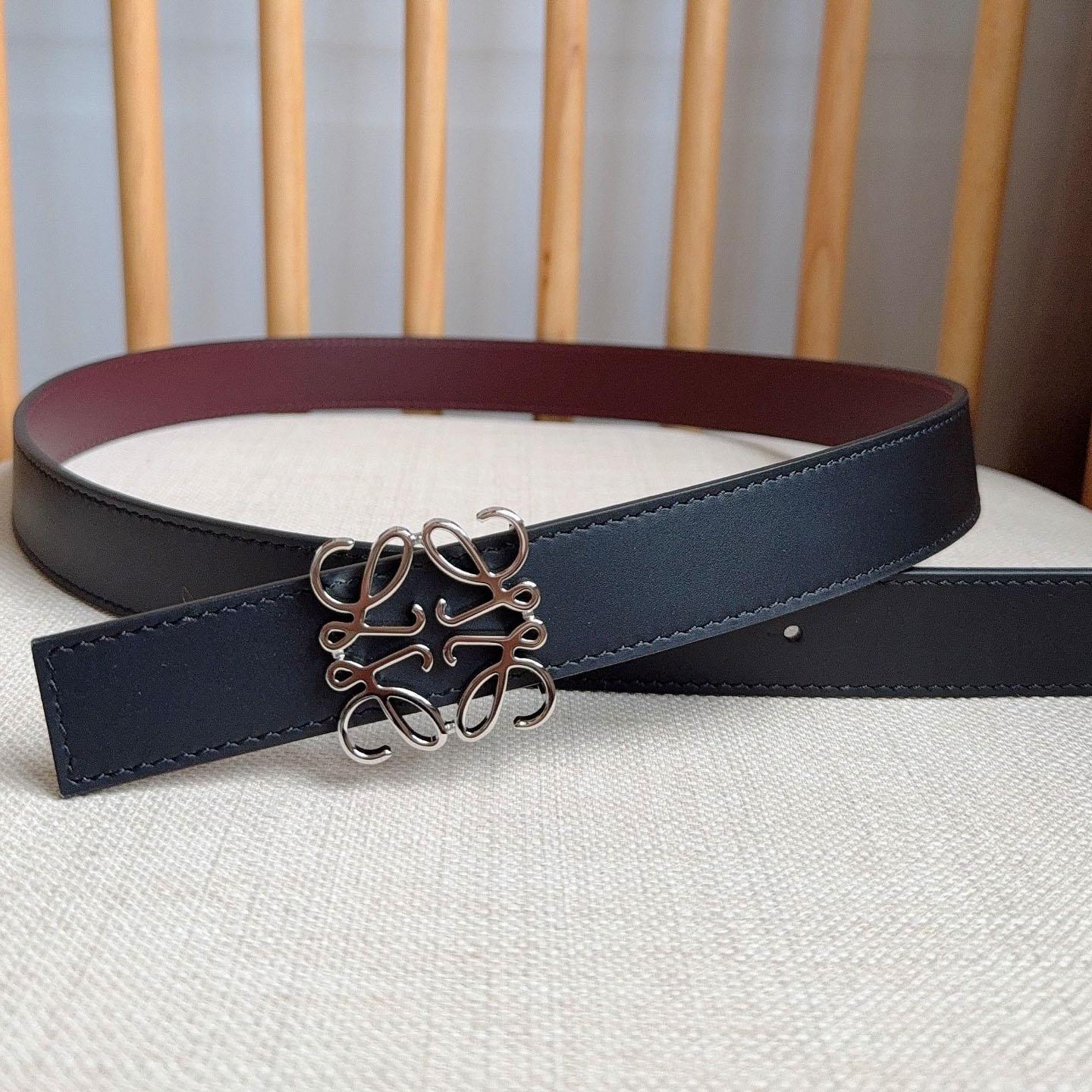Loewe Reversible Anagram Belt In Smooth Calfskin - DesignerGu