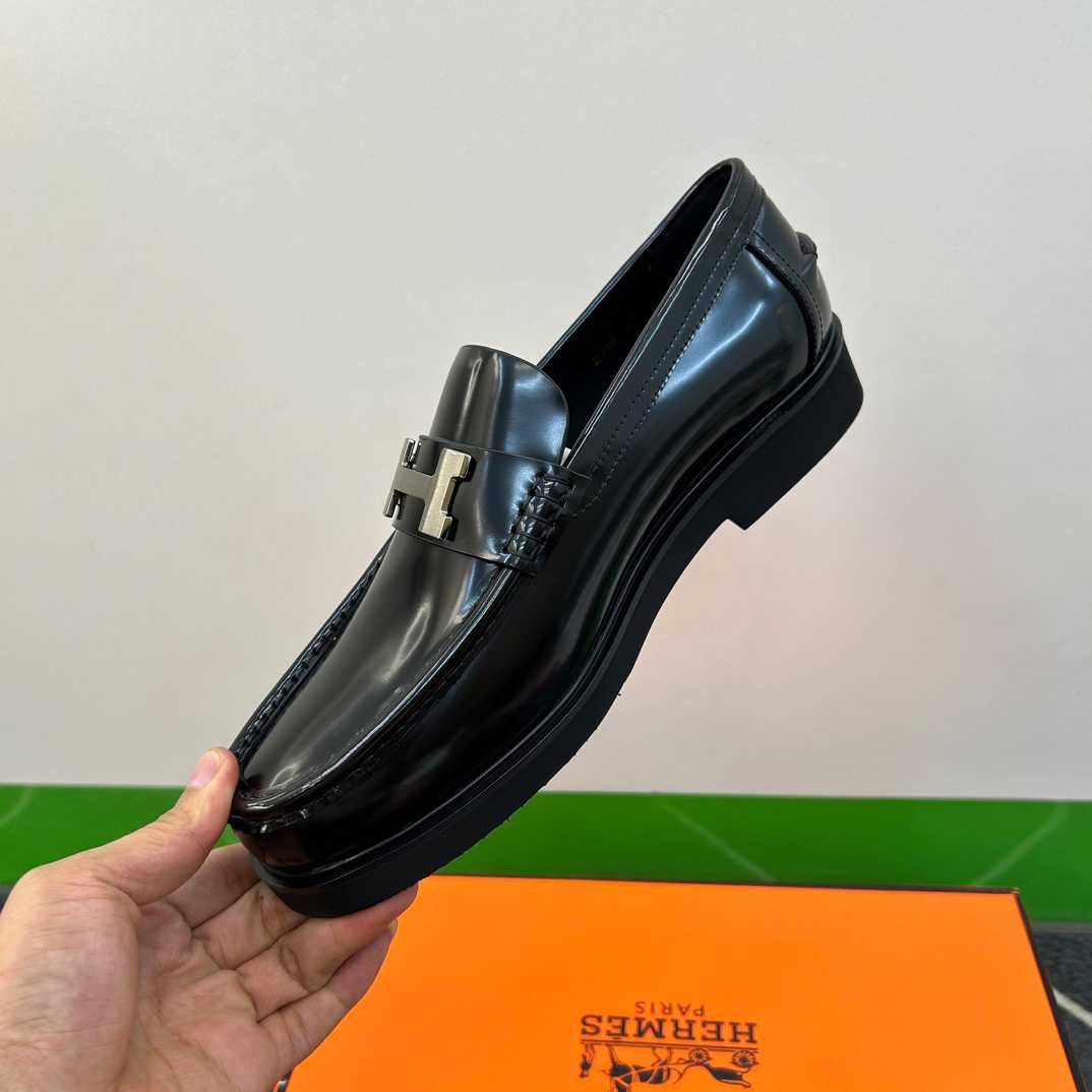 Hermes Faubourg Loafer Noir - DesignerGu