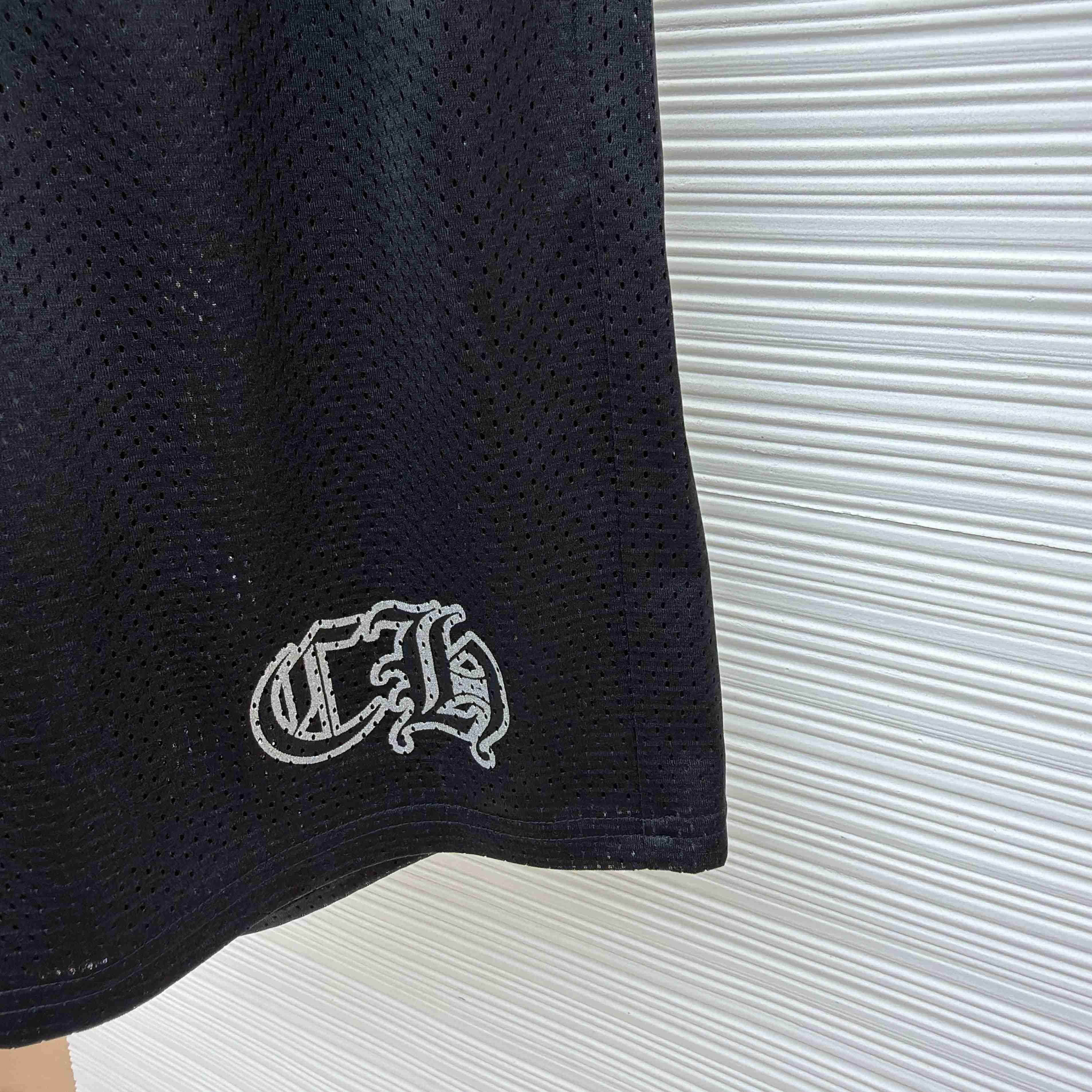 Chrome Hearts Mesh Varsity Shorts 'Black' - DesignerGu