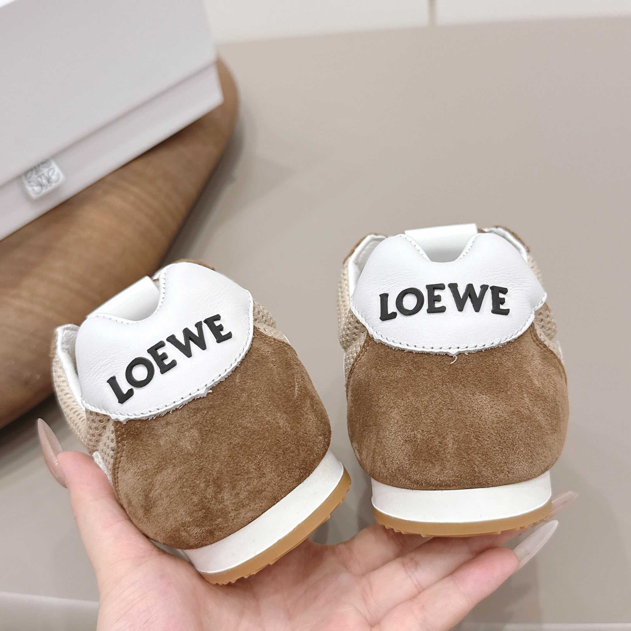 Loewe Ballet Runner 2.0 In Suede And Mesh - DesignerGu