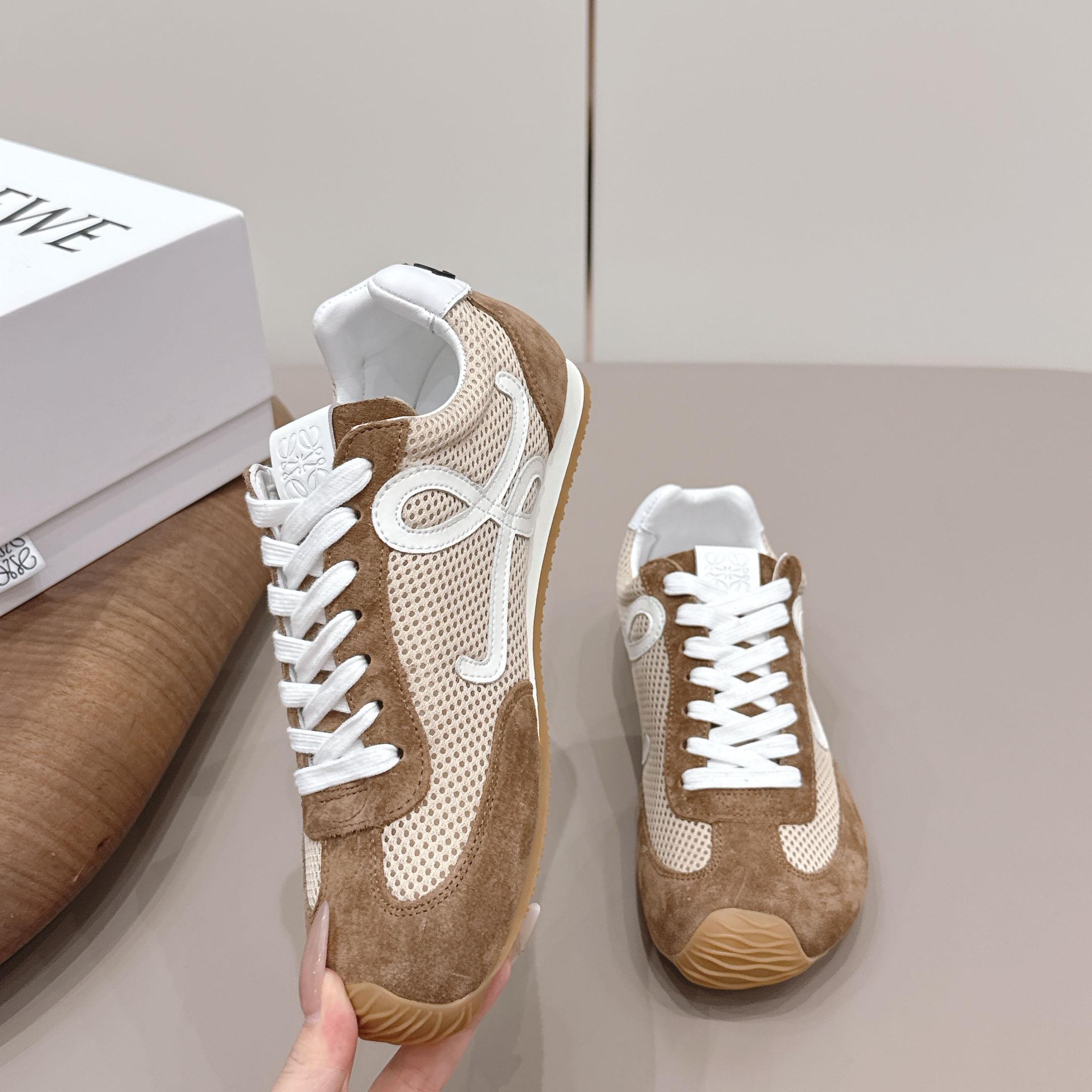 Loewe Ballet Runner 2.0 In Suede And Mesh - DesignerGu