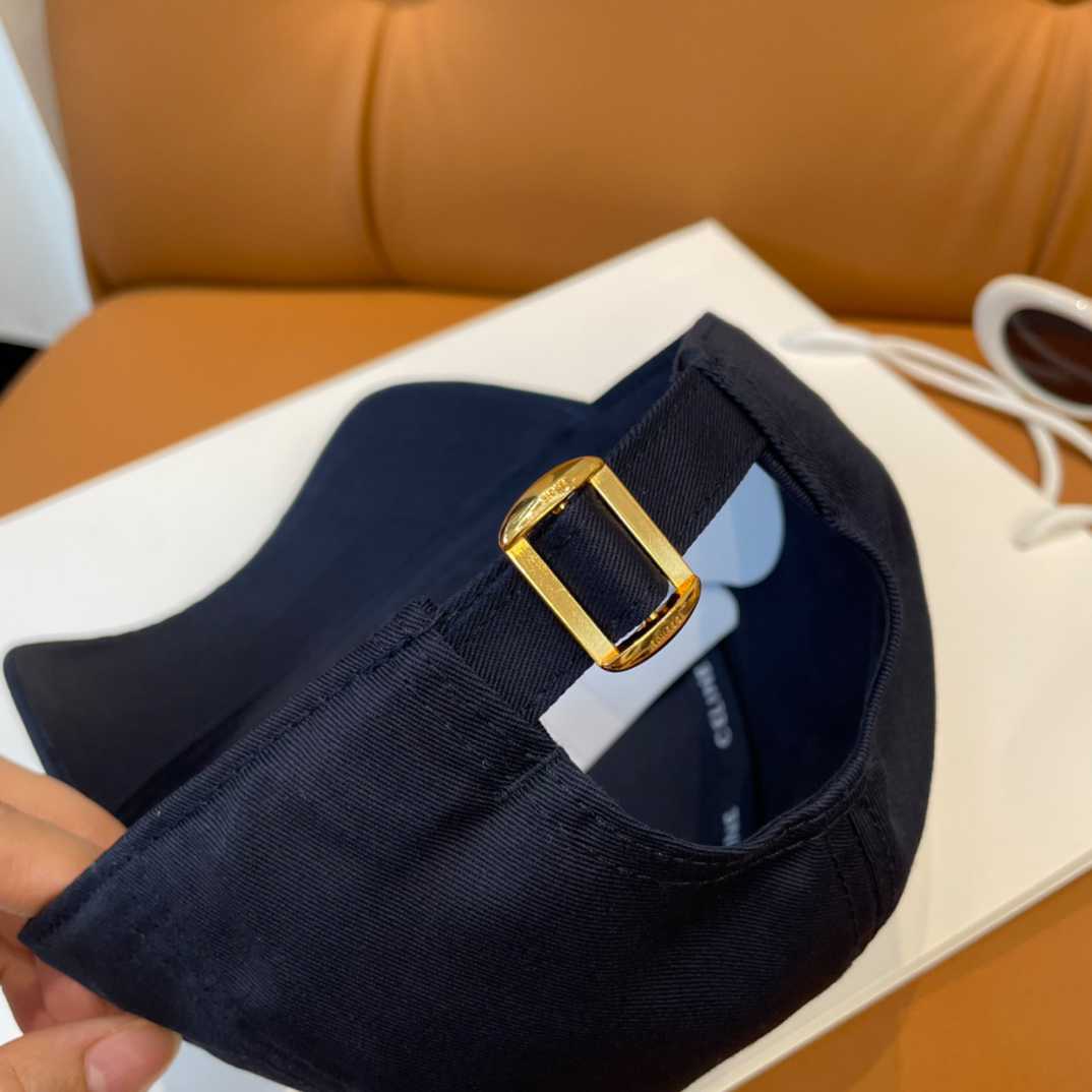 Celine Paris Triomphe Embroidered Baseball Cap  - DesignerGu