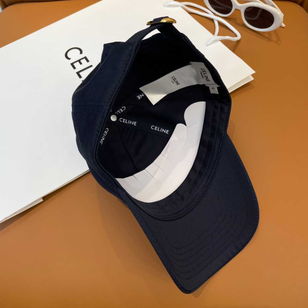 Celine Paris Triomphe Embroidered Baseball Cap  - DesignerGu