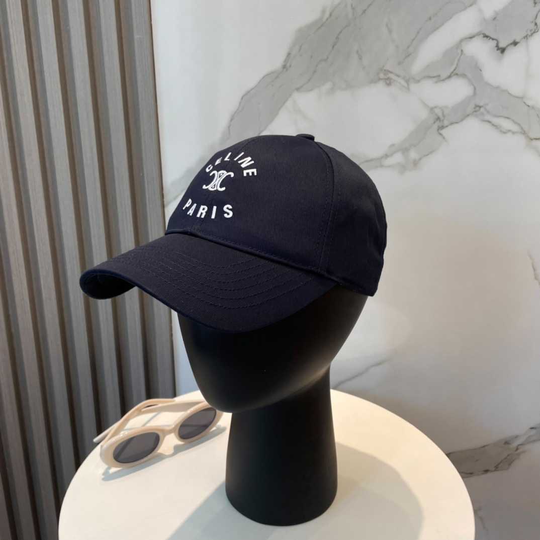 Celine Paris Triomphe Embroidered Baseball Cap  - DesignerGu