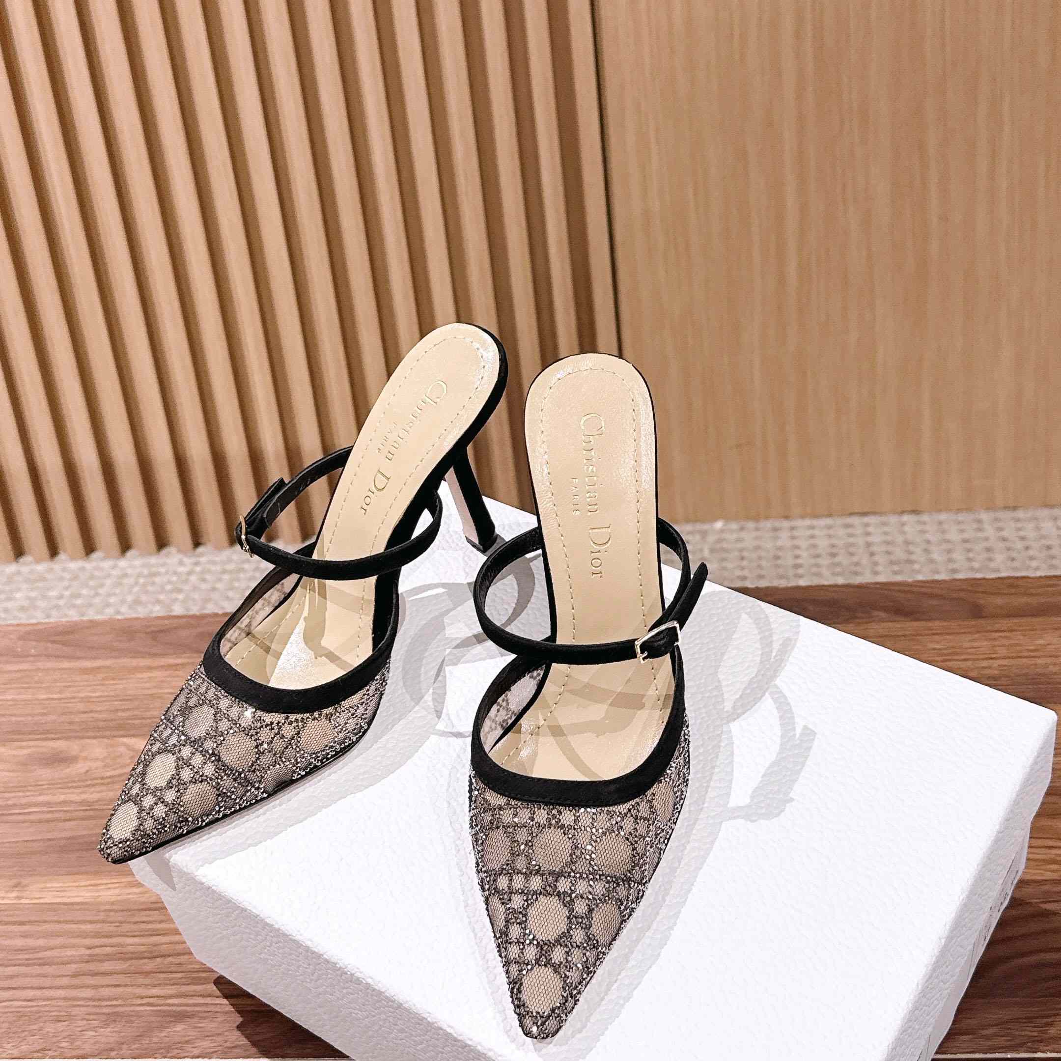 Dior Capture Heeled Mule - DesignerGu
