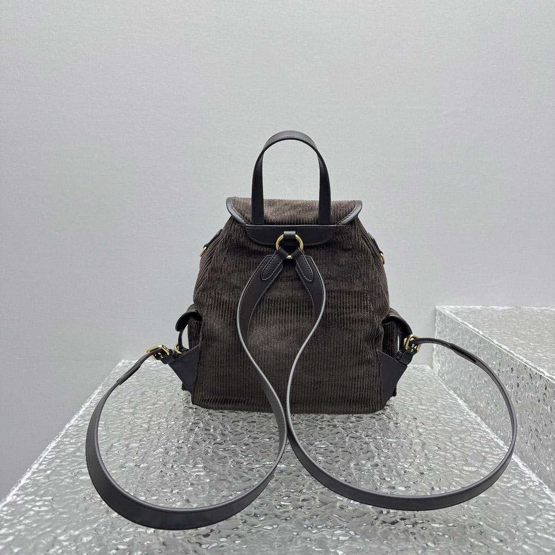 Miu Miu  Large Corduroy Backpack - DesignerGu