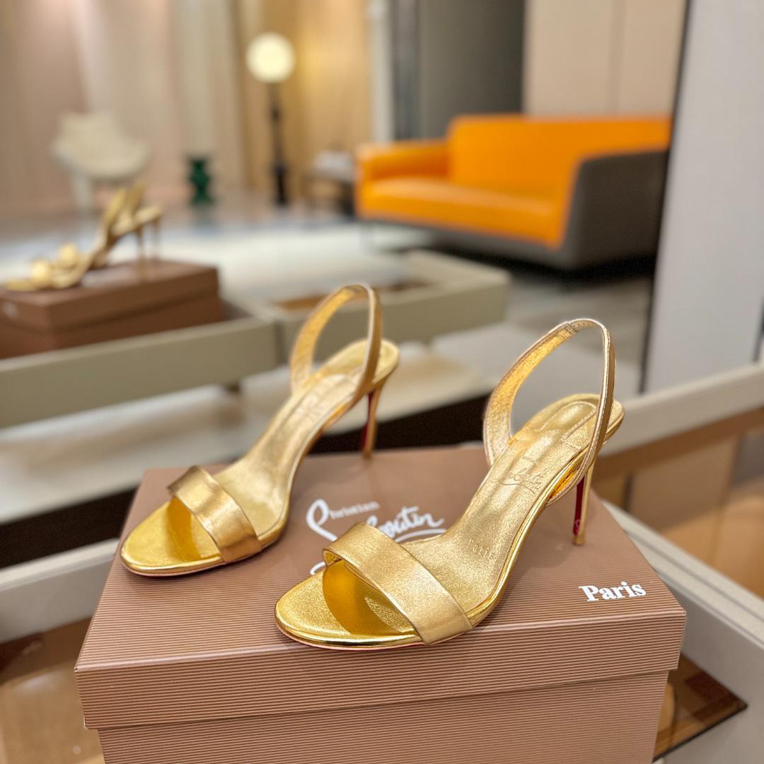 Christian Louboutin Marilyn Leather Sandals - DesignerGu