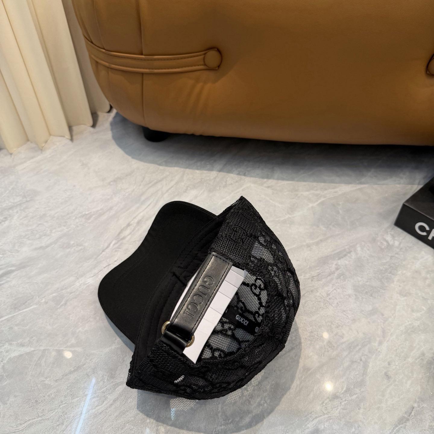 Gucci Mesh GG Monogram Shivali Baseball Hat  - DesignerGu