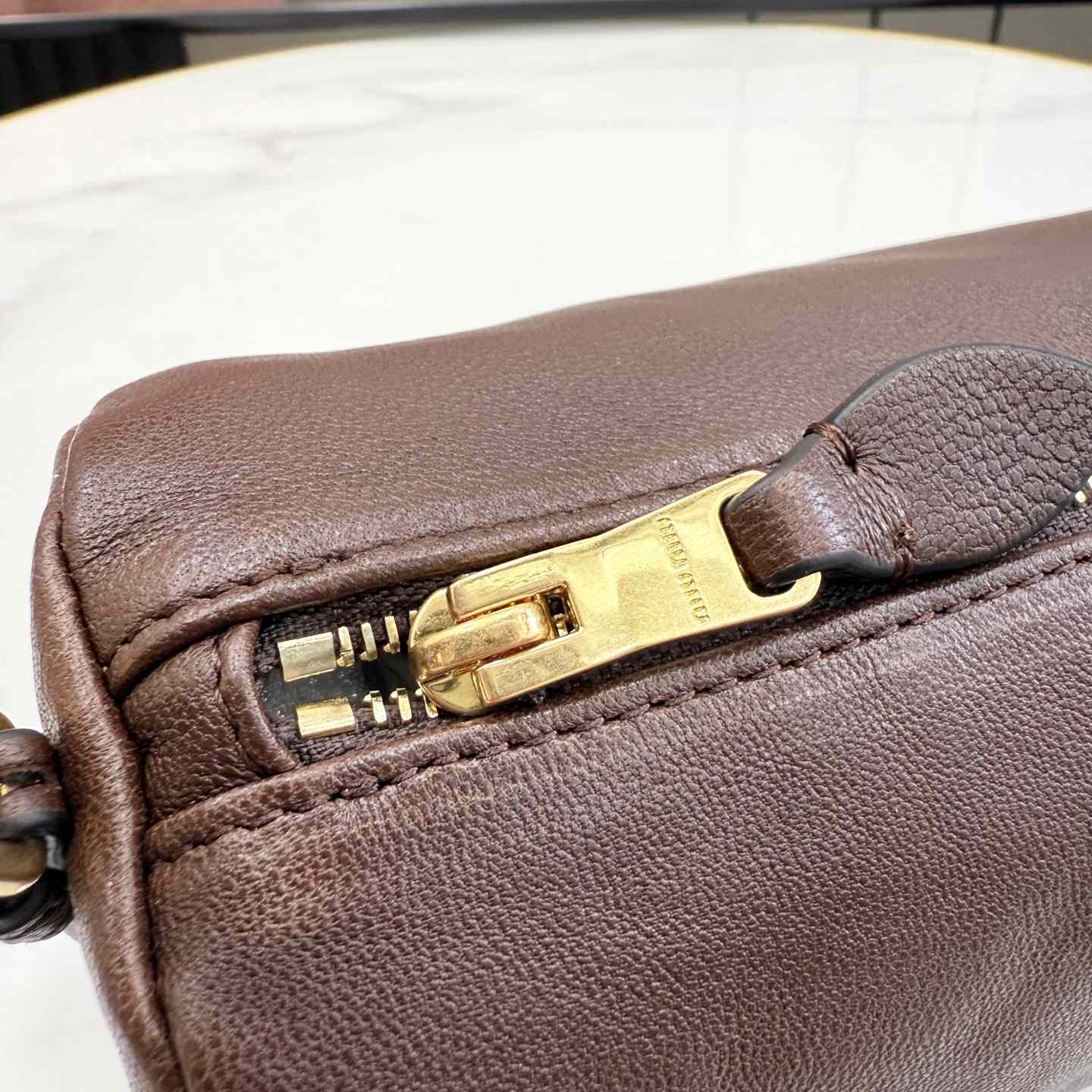 Miu Miu Nappa Leather Pouch - DesignerGu