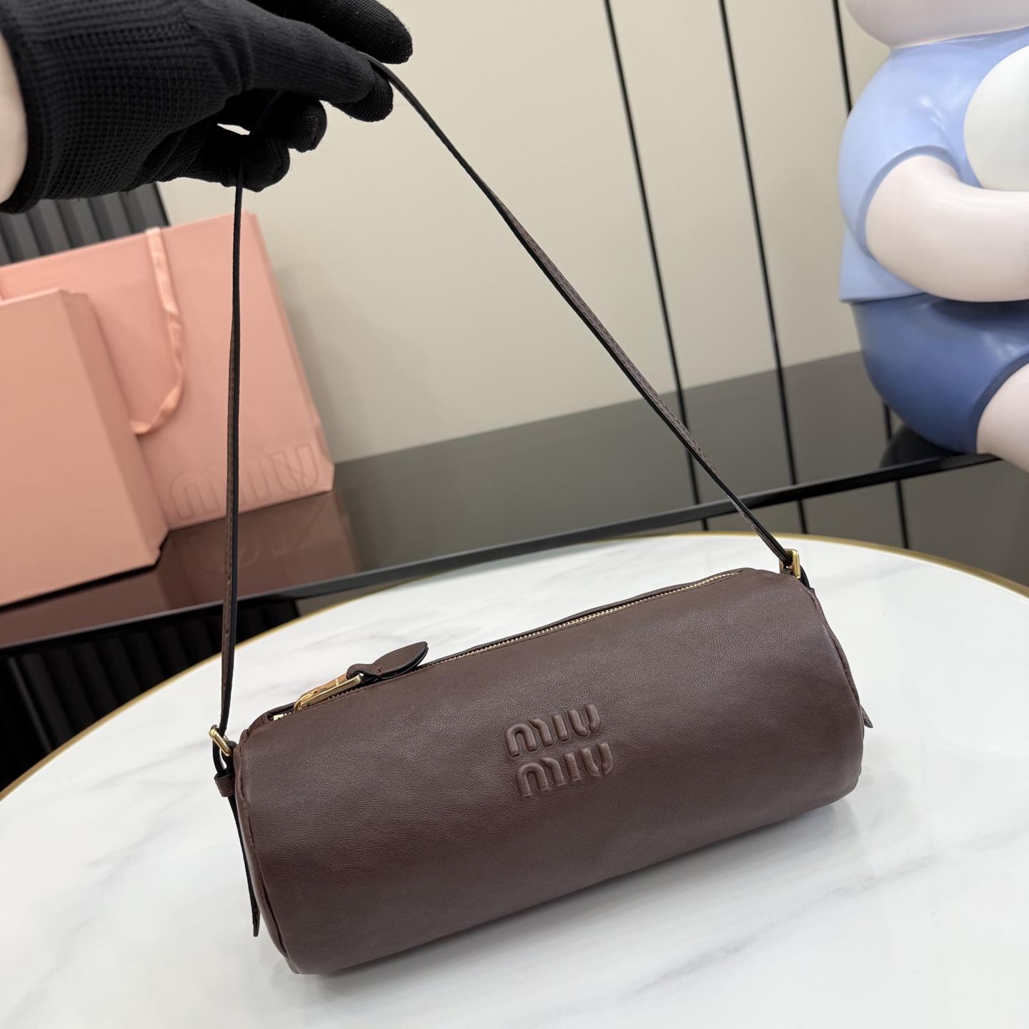 Miu Miu Nappa Leather Pouch - DesignerGu