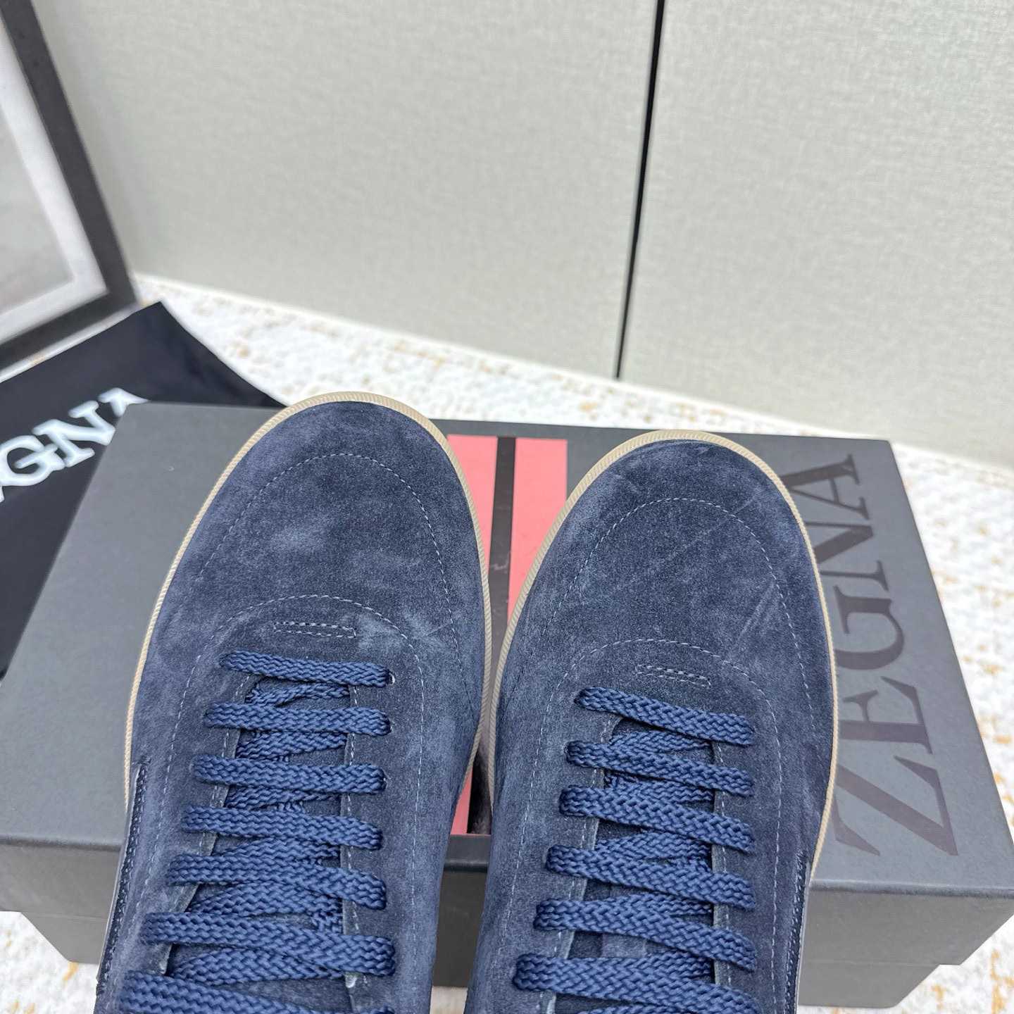 Zegna 232 Suede Sneakers - DesignerGu