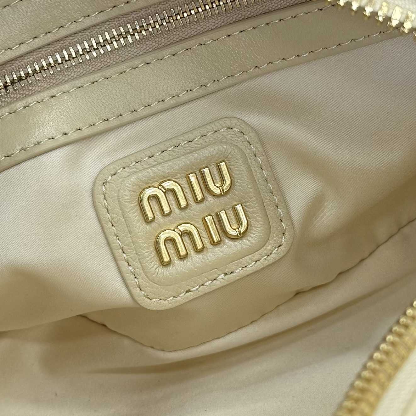 Miu Miu Arcadie Matelassé Nappa Leather Bag - DesignerGu