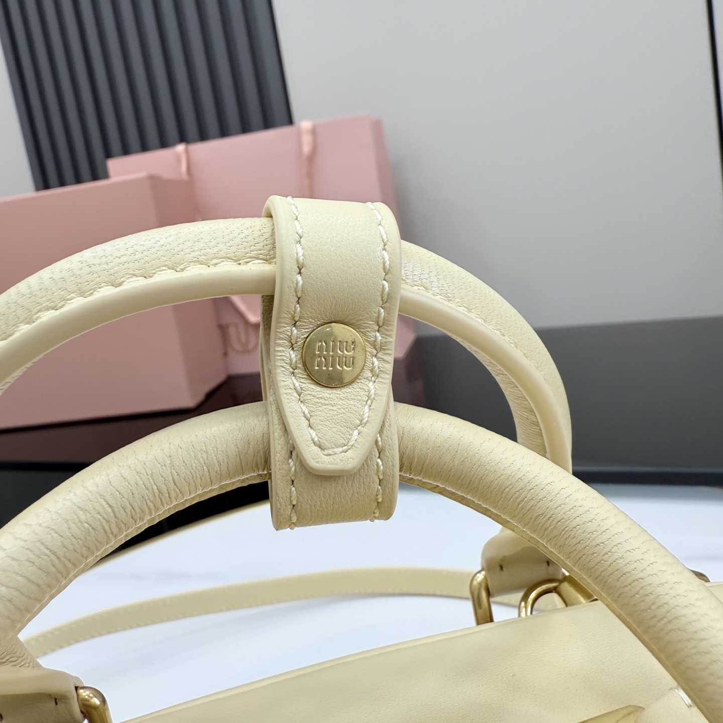Miu Miu Arcadie Matelassé Nappa Leather Bag - DesignerGu