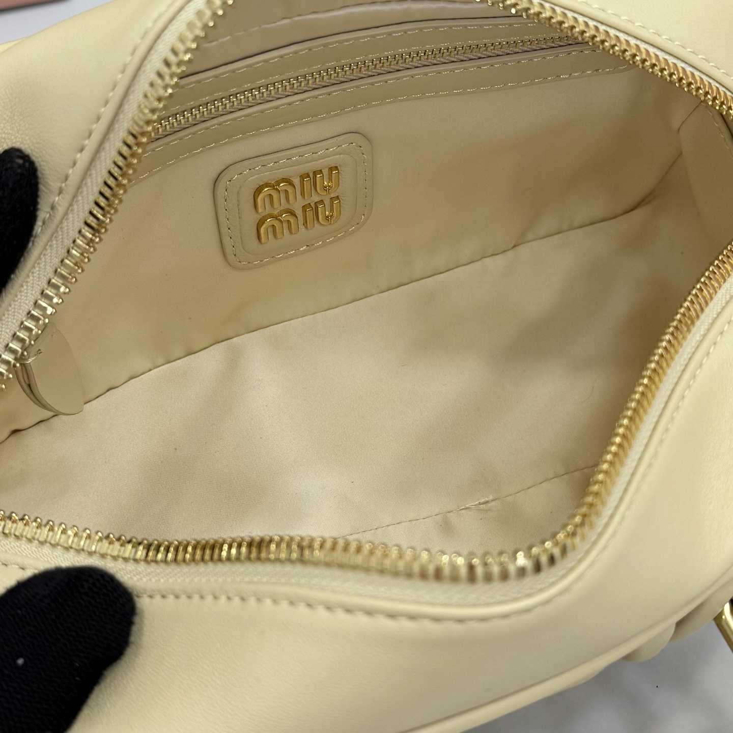 Miu Miu Arcadie Matelassé Nappa Leather Bag - DesignerGu