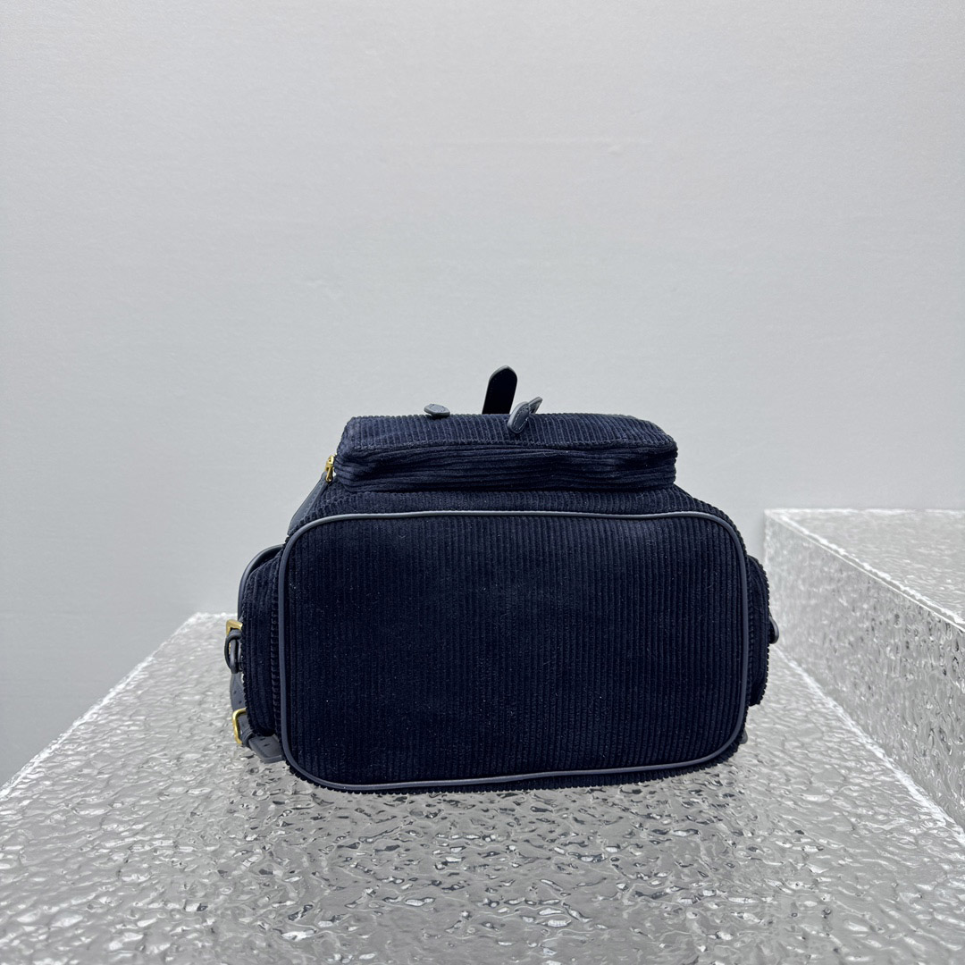 Miu Miu  Large Corduroy Backpack - DesignerGu