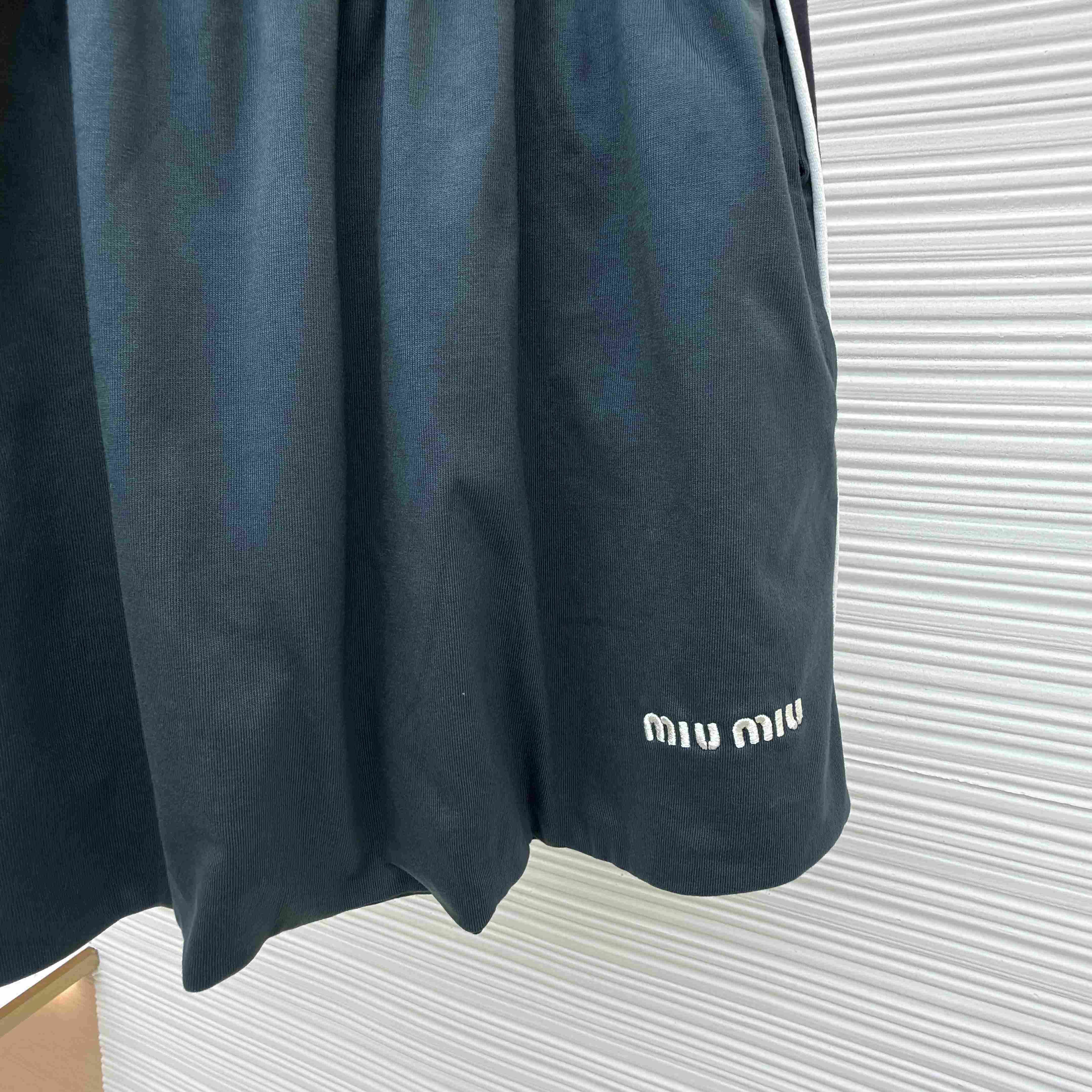 Miu Miu Cotton Jersey Miniskirt - DesignerGu