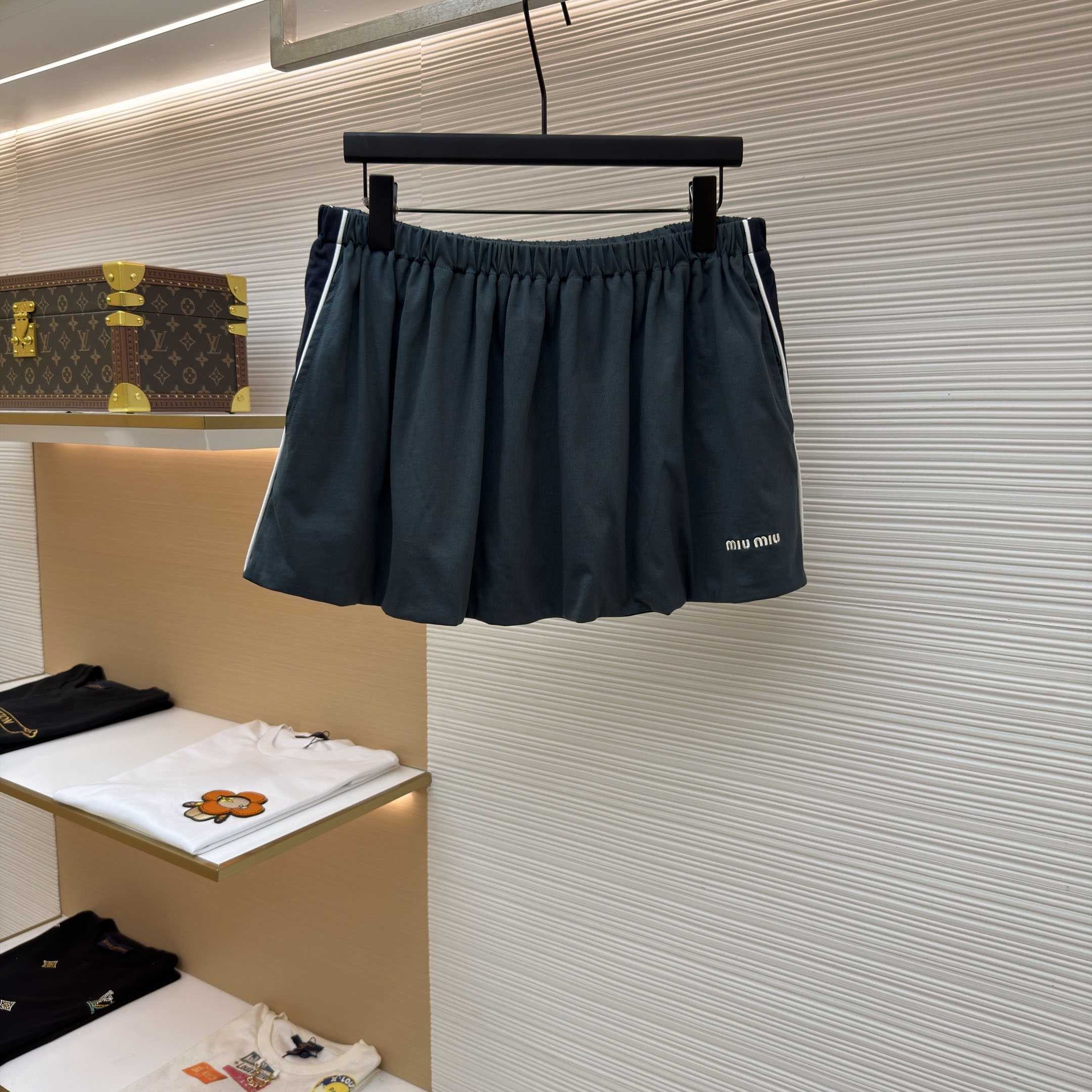 Miu Miu Cotton Jersey Miniskirt - DesignerGu