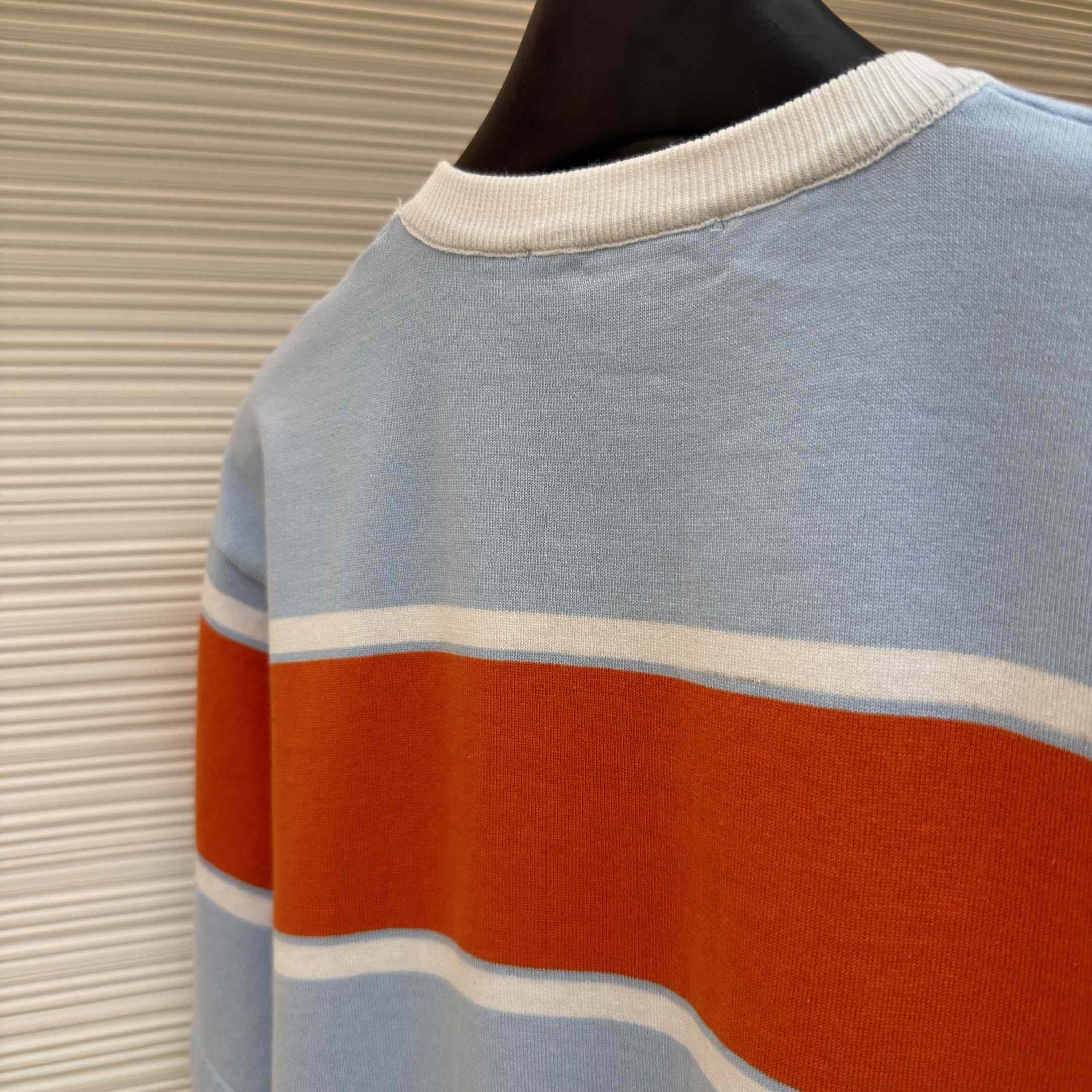 Louis Vuitton Striped Short-Sleeved T-Shirt 1AK7IC - DesignerGu