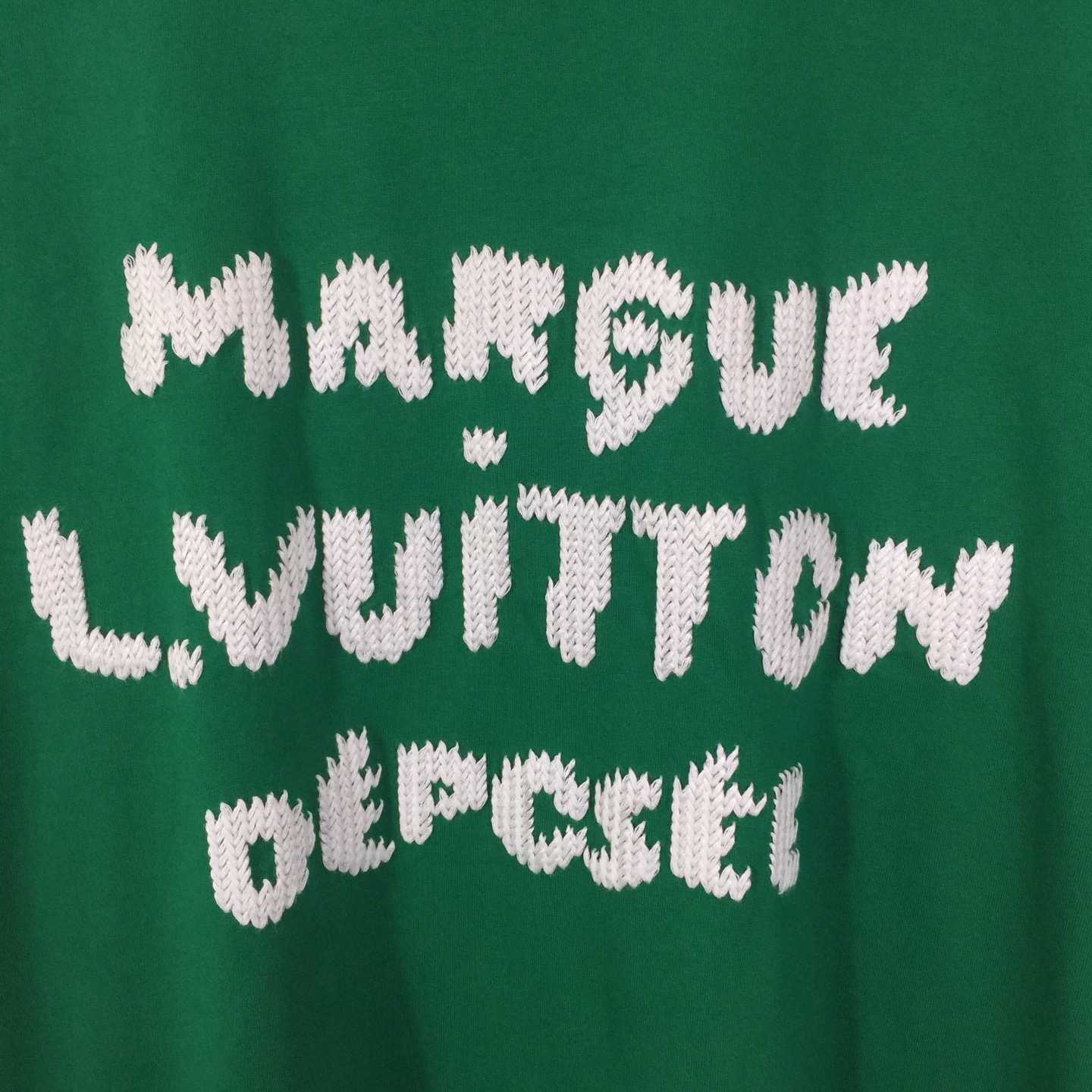 Louis Vuitton Embroidered Signature Short-Sleeved T-Shirt   1AK6IF - DesignerGu