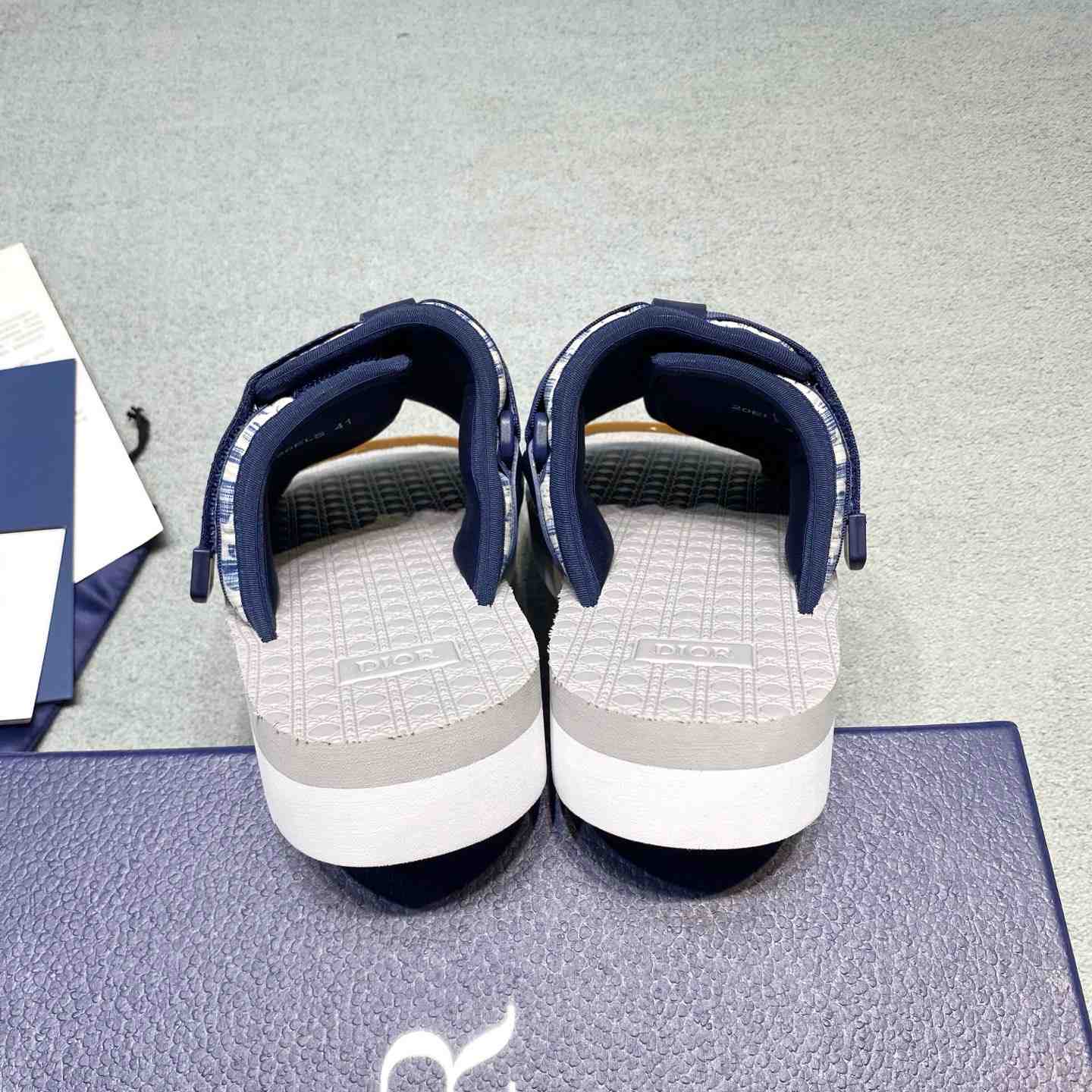Dior Alpha Sandal 'Dior Oblique - Kasuri Blue' - DesignerGu