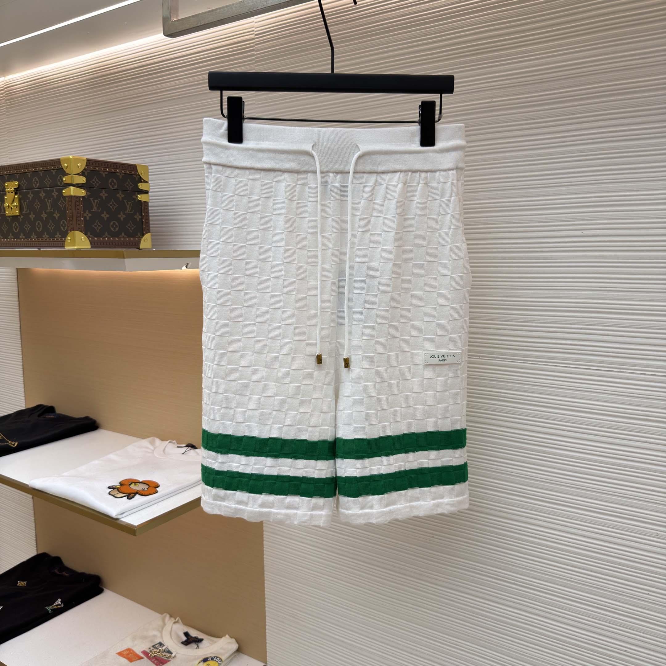 Louis Vuitton Damier Terry Tennis Shorts  - DesignerGu