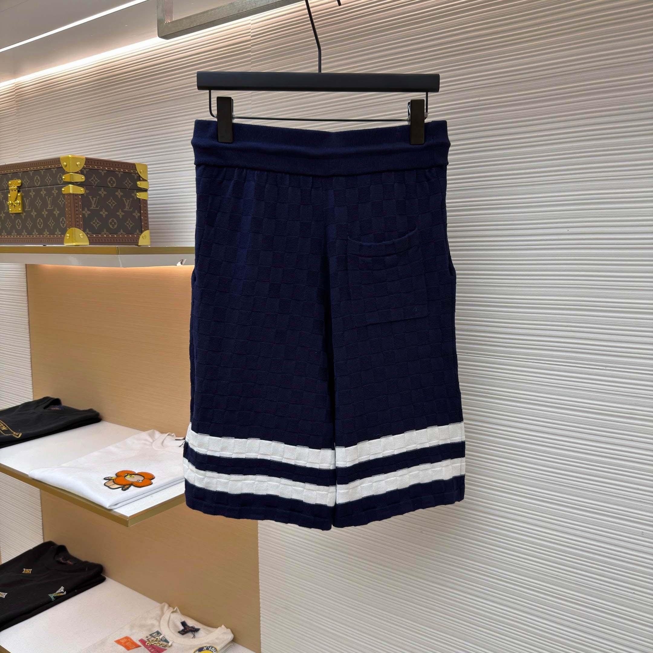 Louis Vuitton Damier Terry Tennis Shorts  - DesignerGu