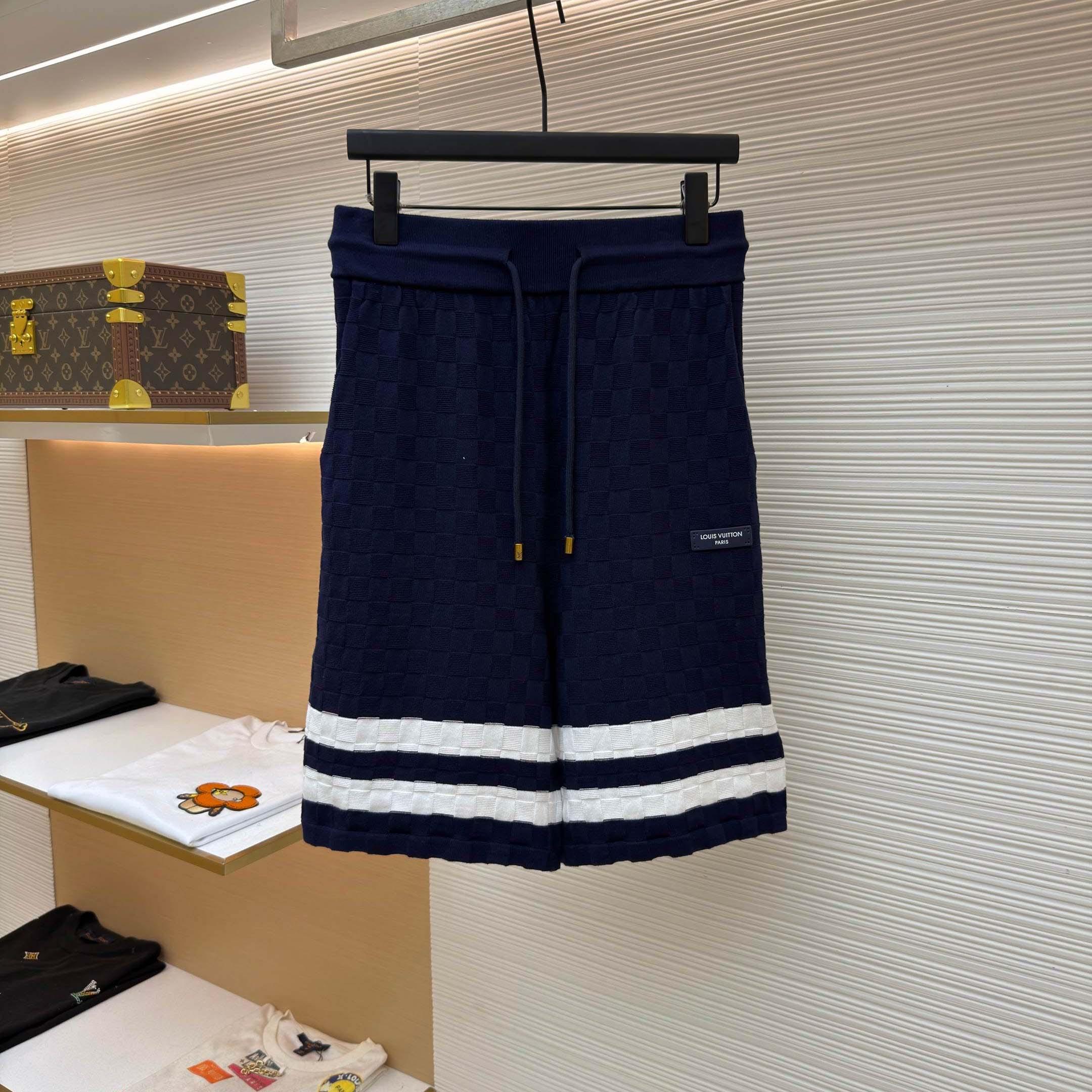 Louis Vuitton Damier Terry Tennis Shorts  - DesignerGu