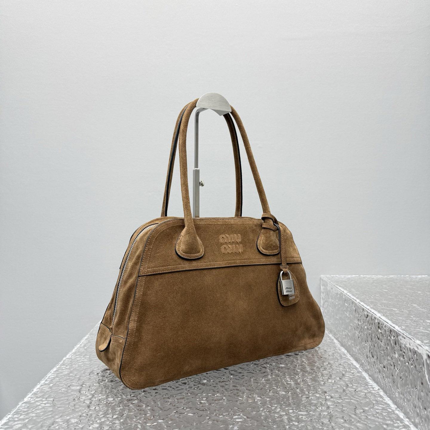 Miu Miu Vivant Suede Bag - DesignerGu