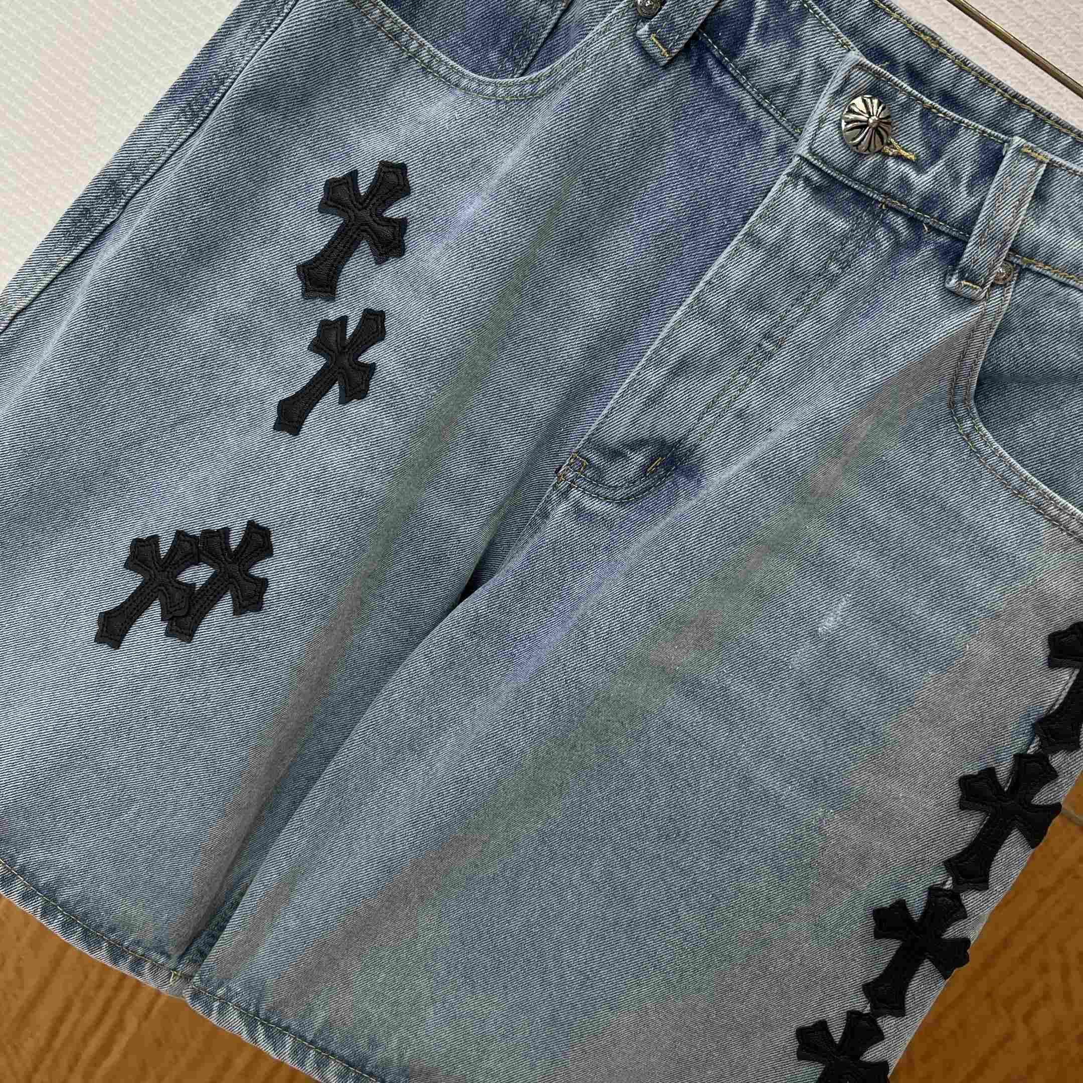Chrome Hearts Denim Shorts - DesignerGu