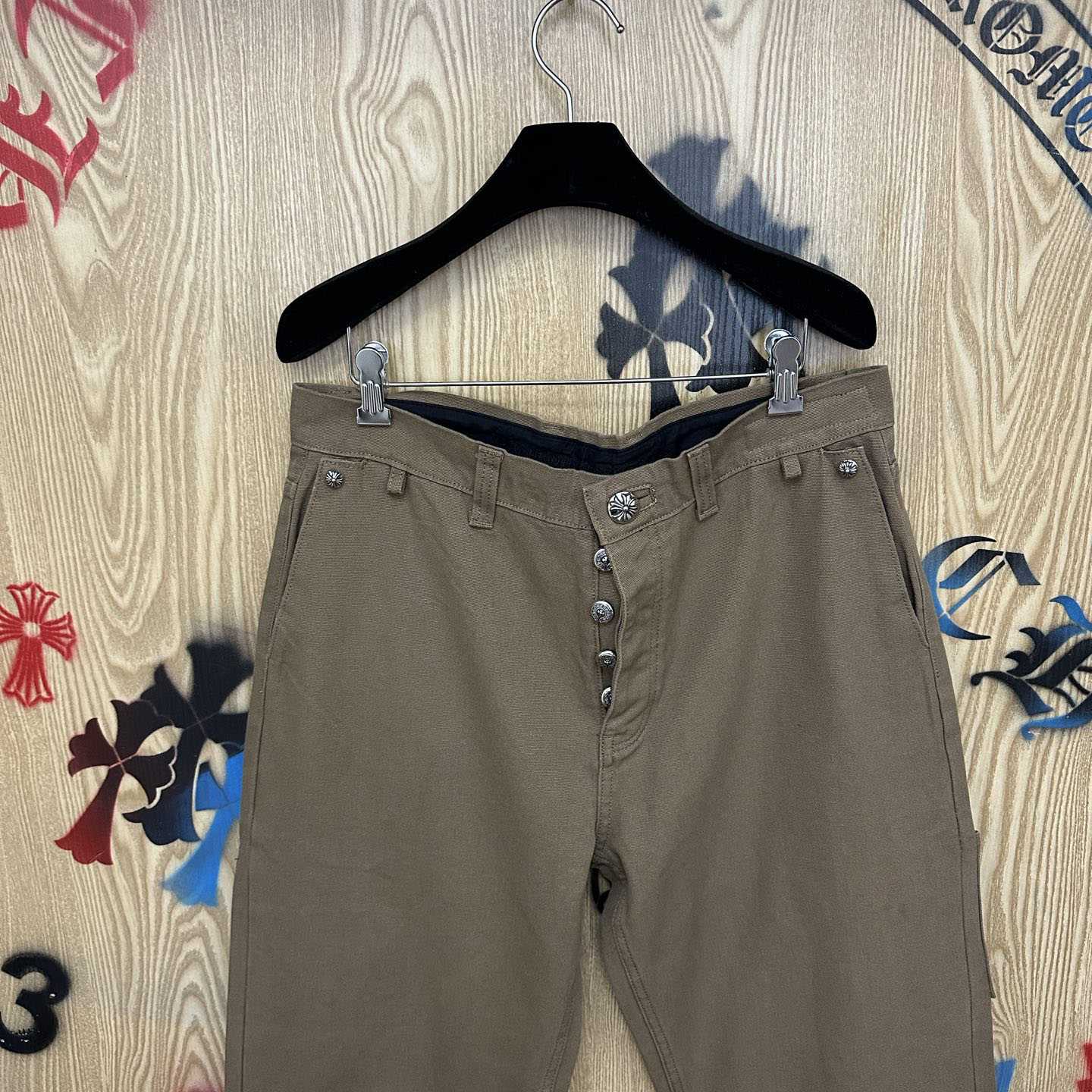 Chrome Hearts Cross Patch Double Knee Carpenter Pants - DesignerGu