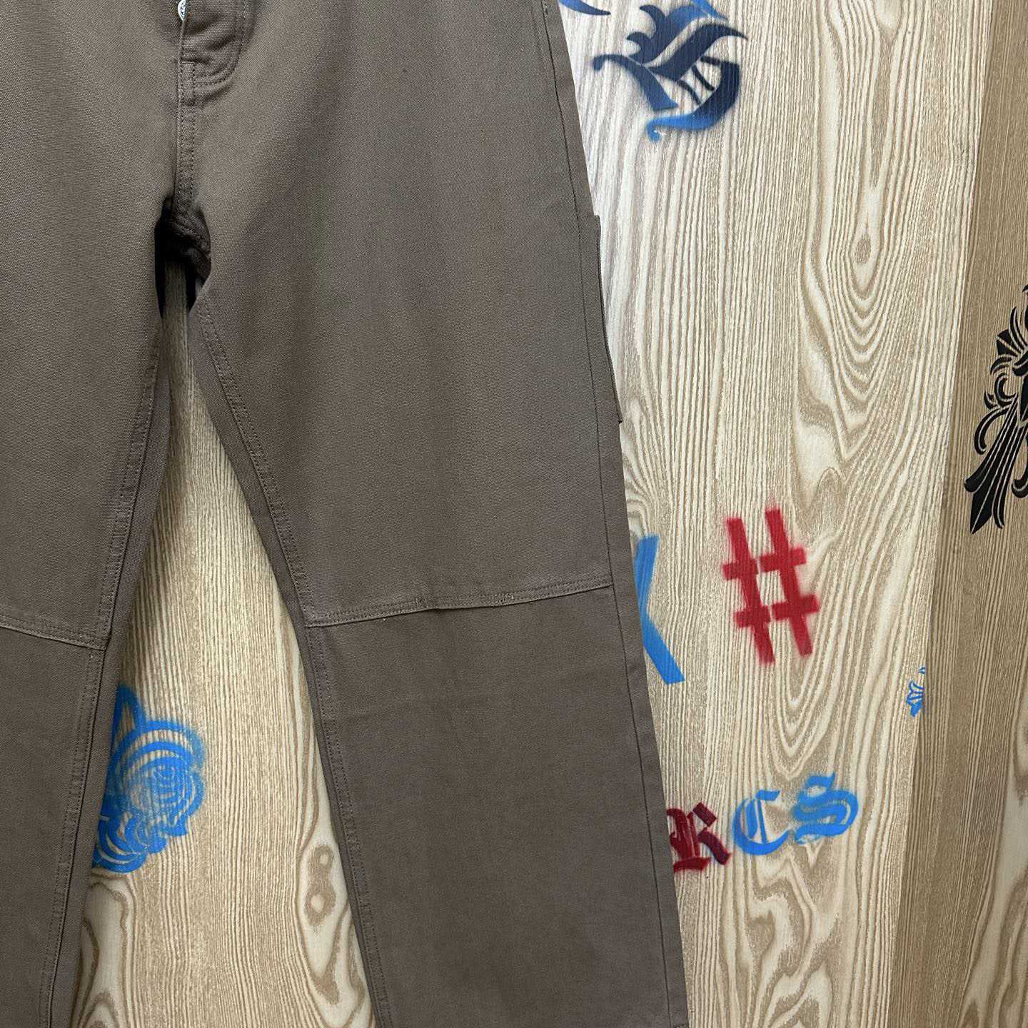 Chrome Hearts Cross Patch Double Knee Carpenter Pants - DesignerGu