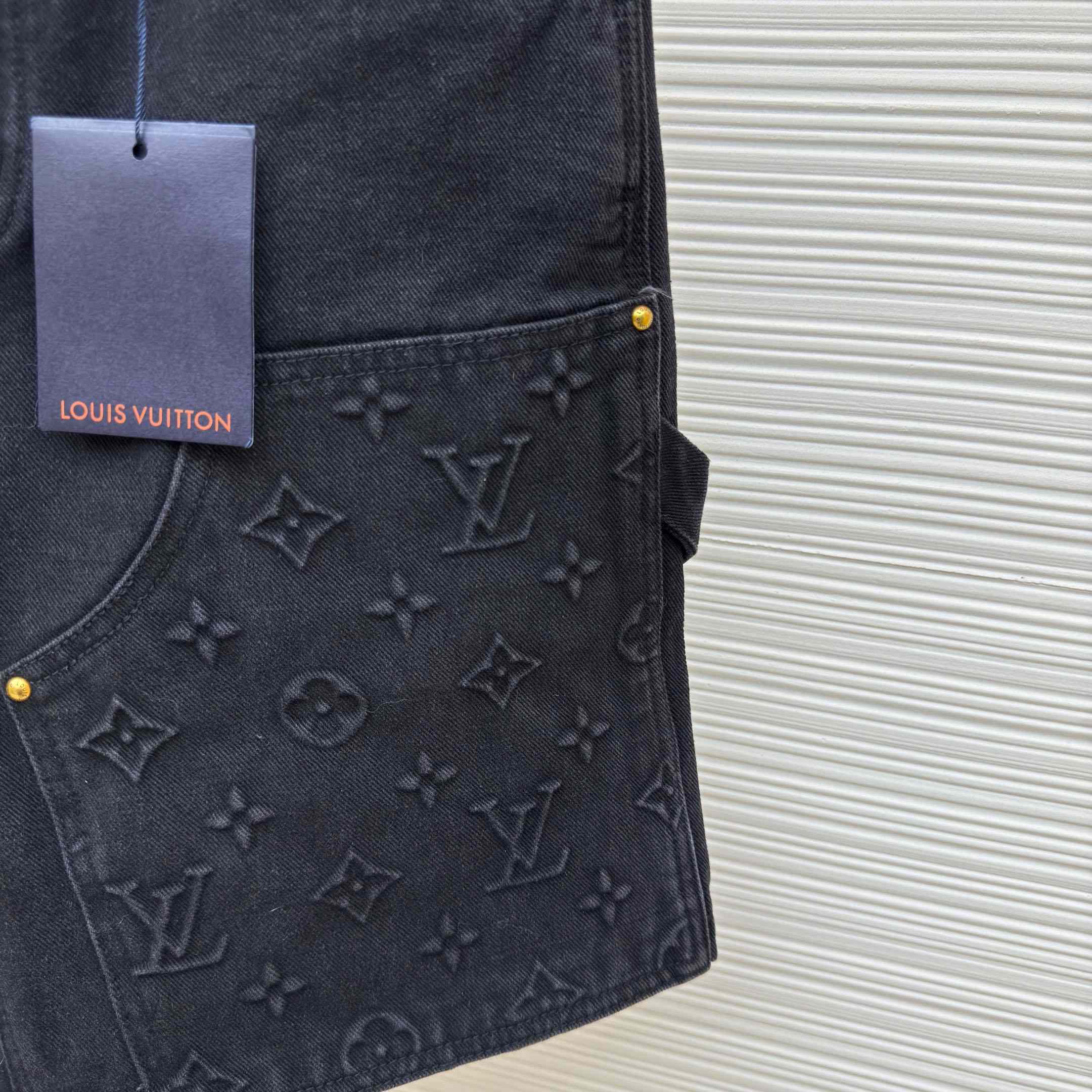 Louis Vuitton Denim Carpenter Shorts  - DesignerGu