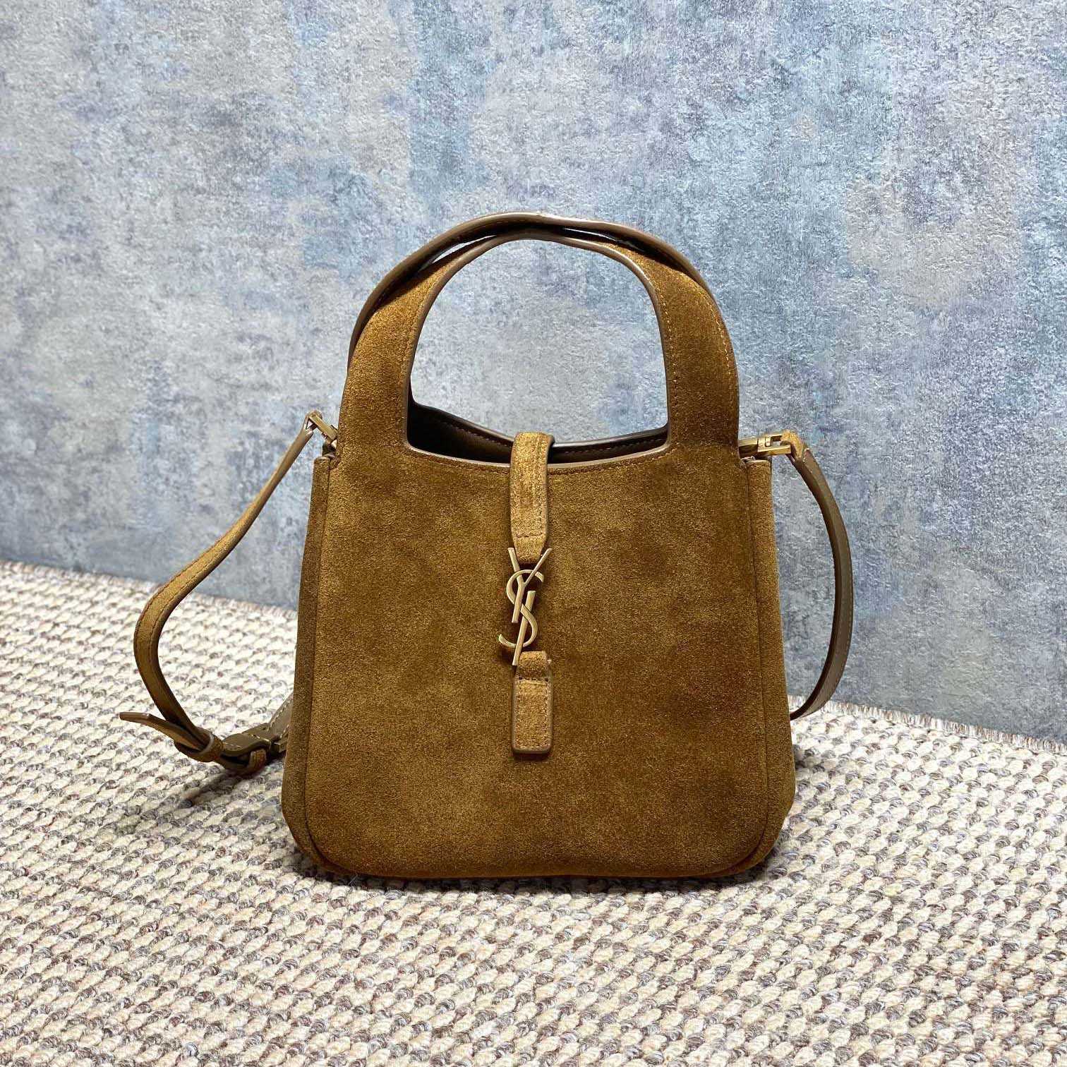Saint Laurent LE 5 À 7 BABY BEA In Grained Leather - DesignerGu