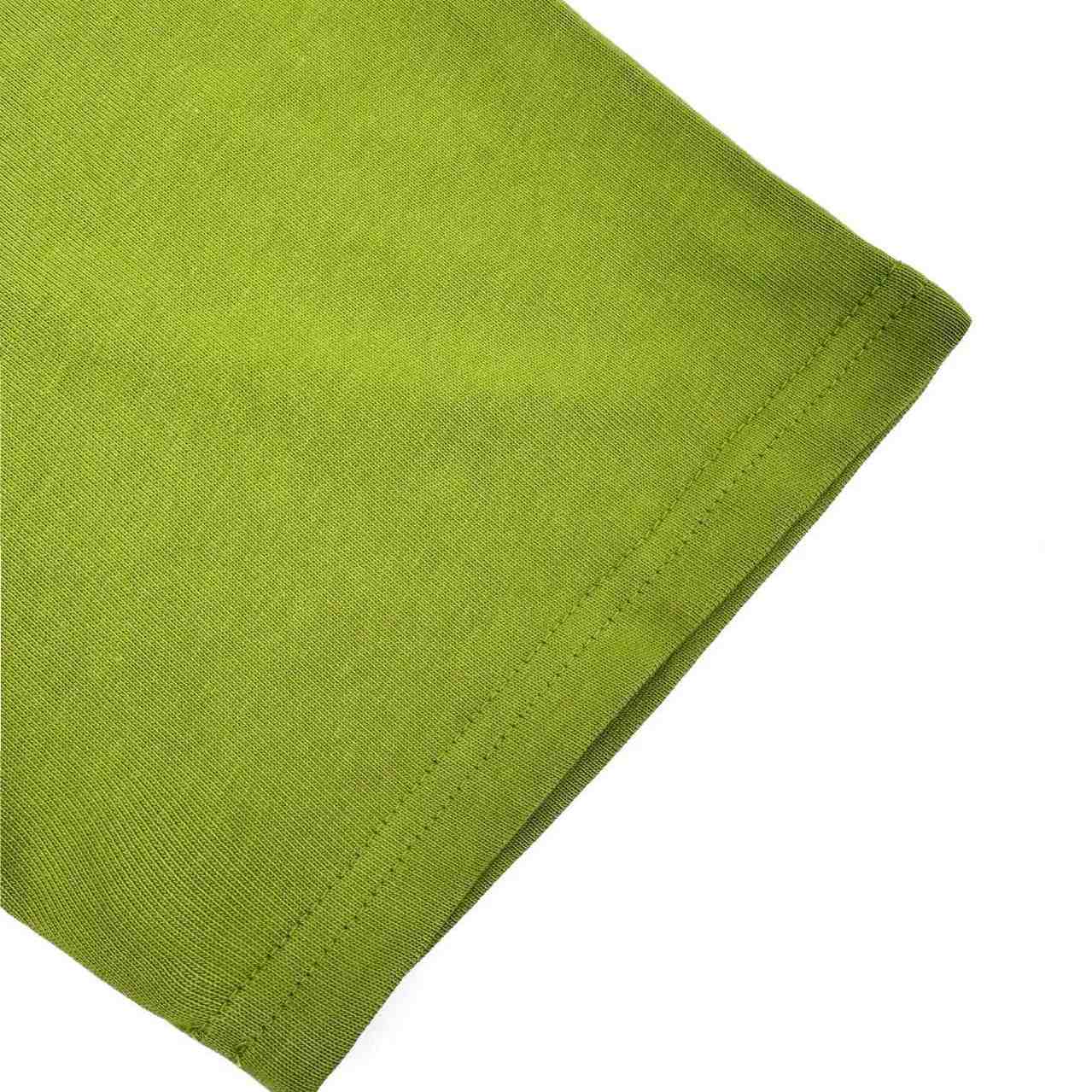 AMI Paris White And Green Cotton Ami De Coeur Knitted Patch T-shirt - DesignerGu