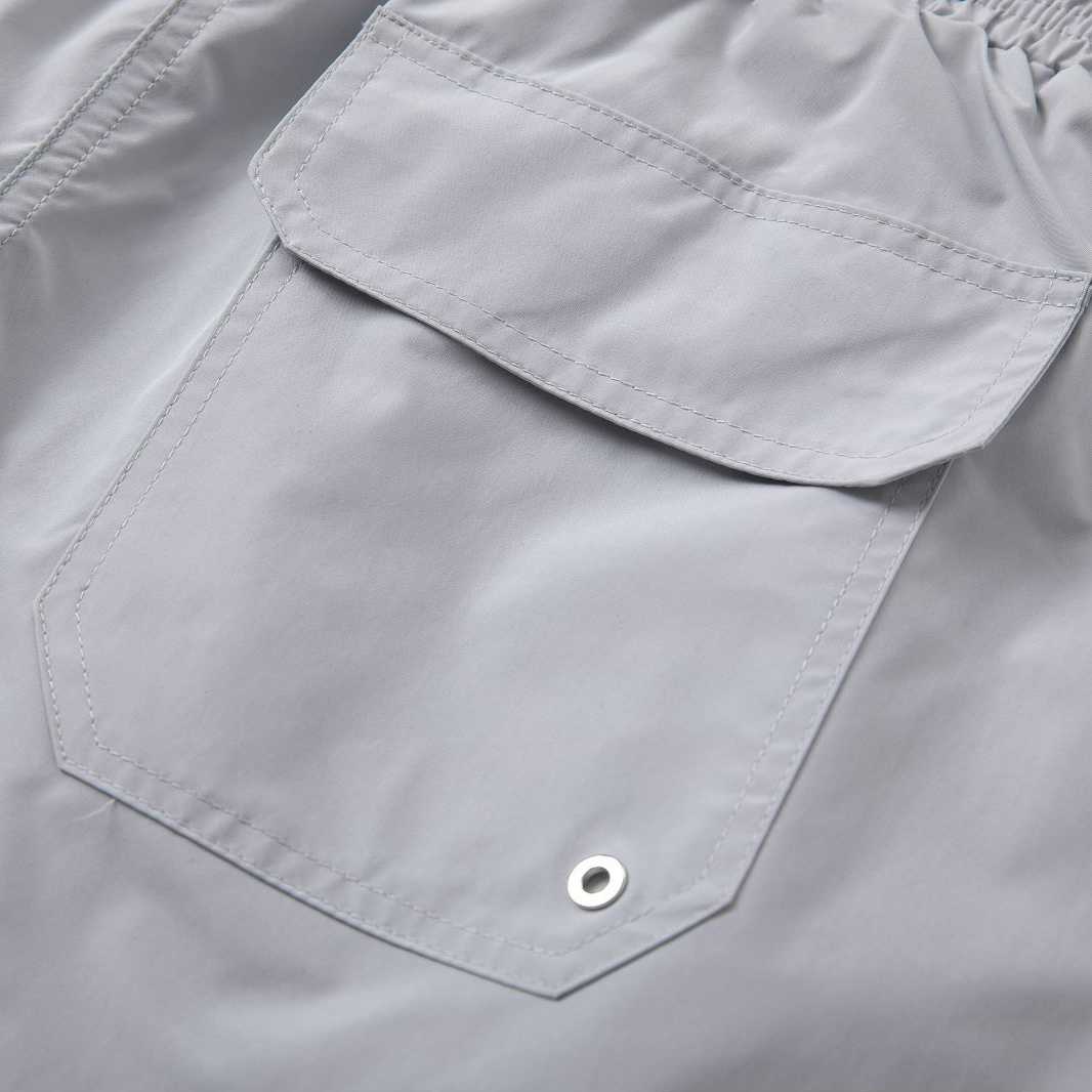 Amiri Stack Logo Swim Shorts In Stretch Limo - DesignerGu