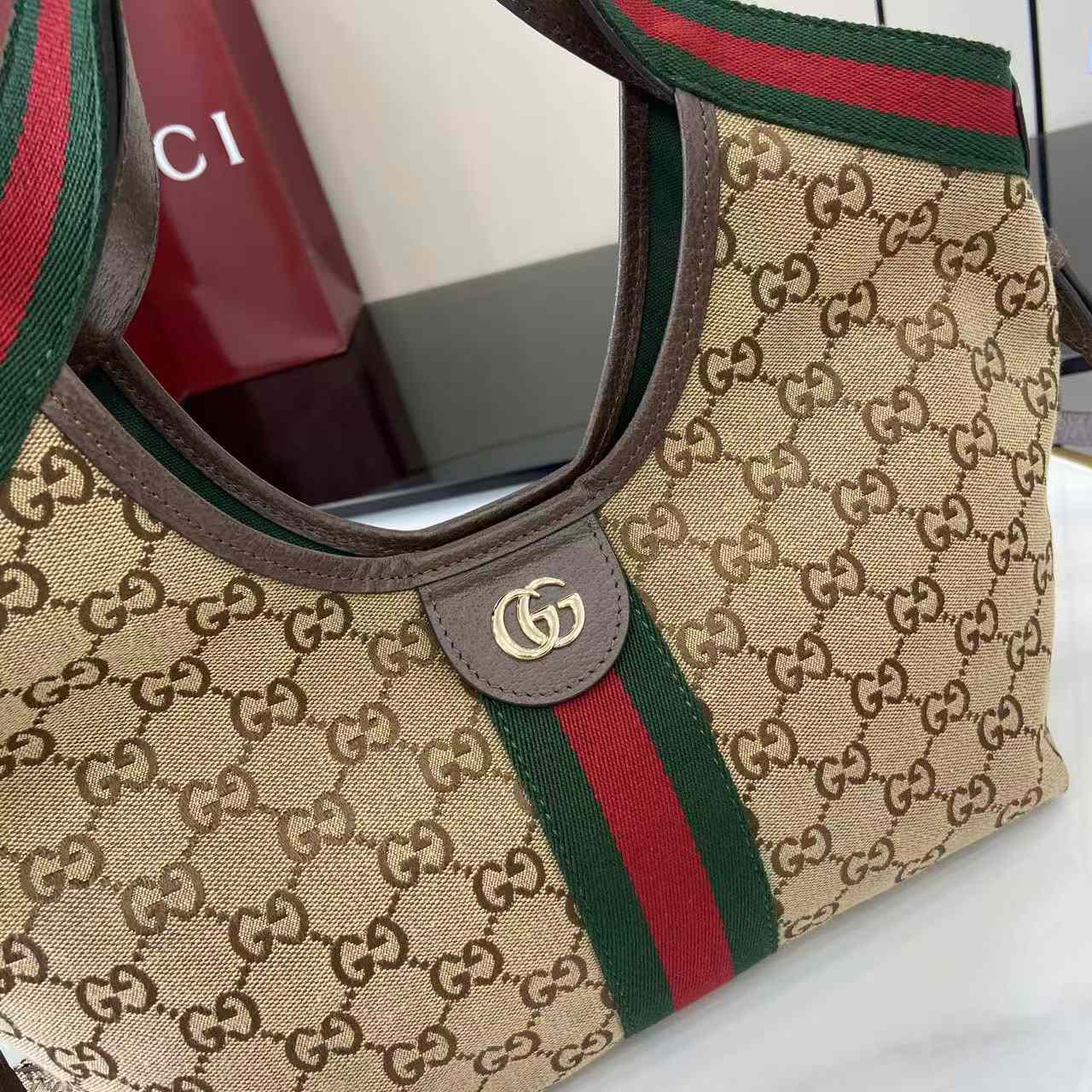 Gucci Giglio Small Tote Bag 860845 - DesignerGu