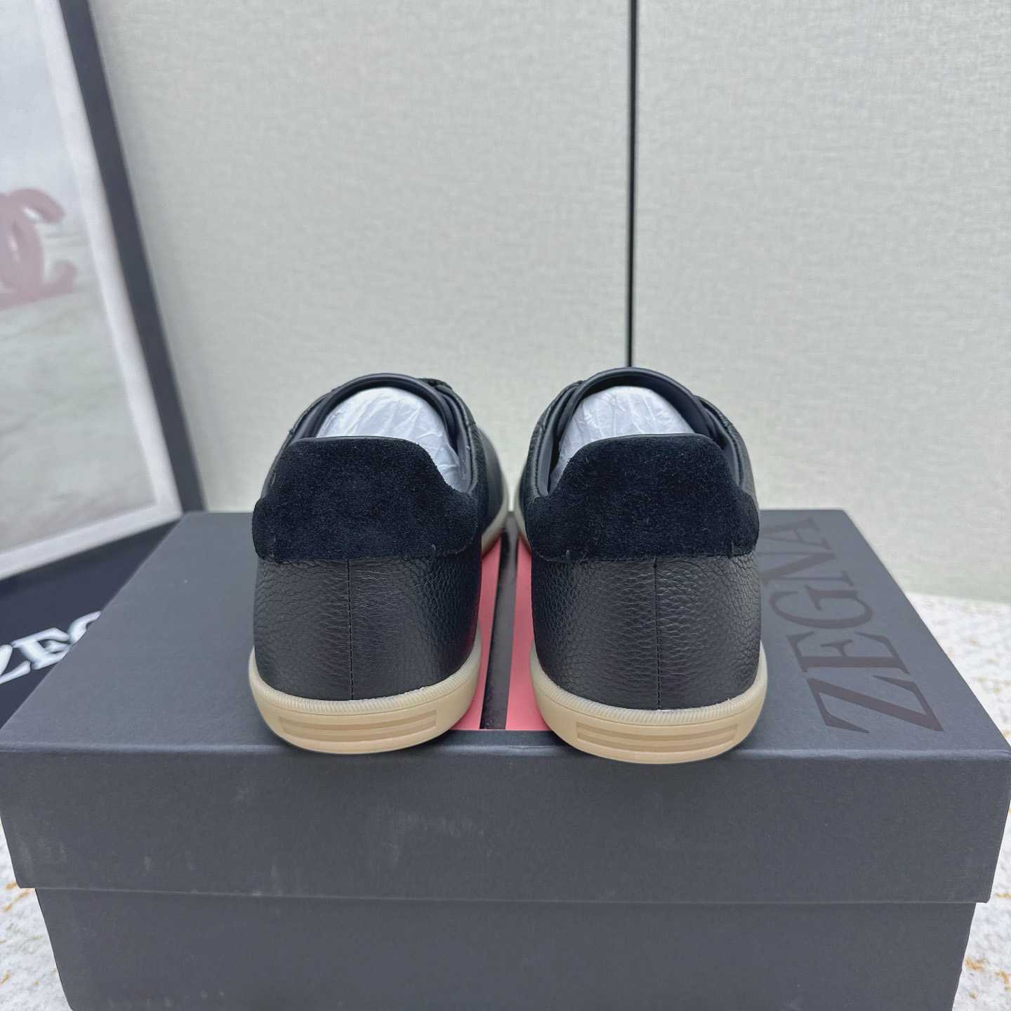 Zegna Grained Leather 232 Sneakers - DesignerGu