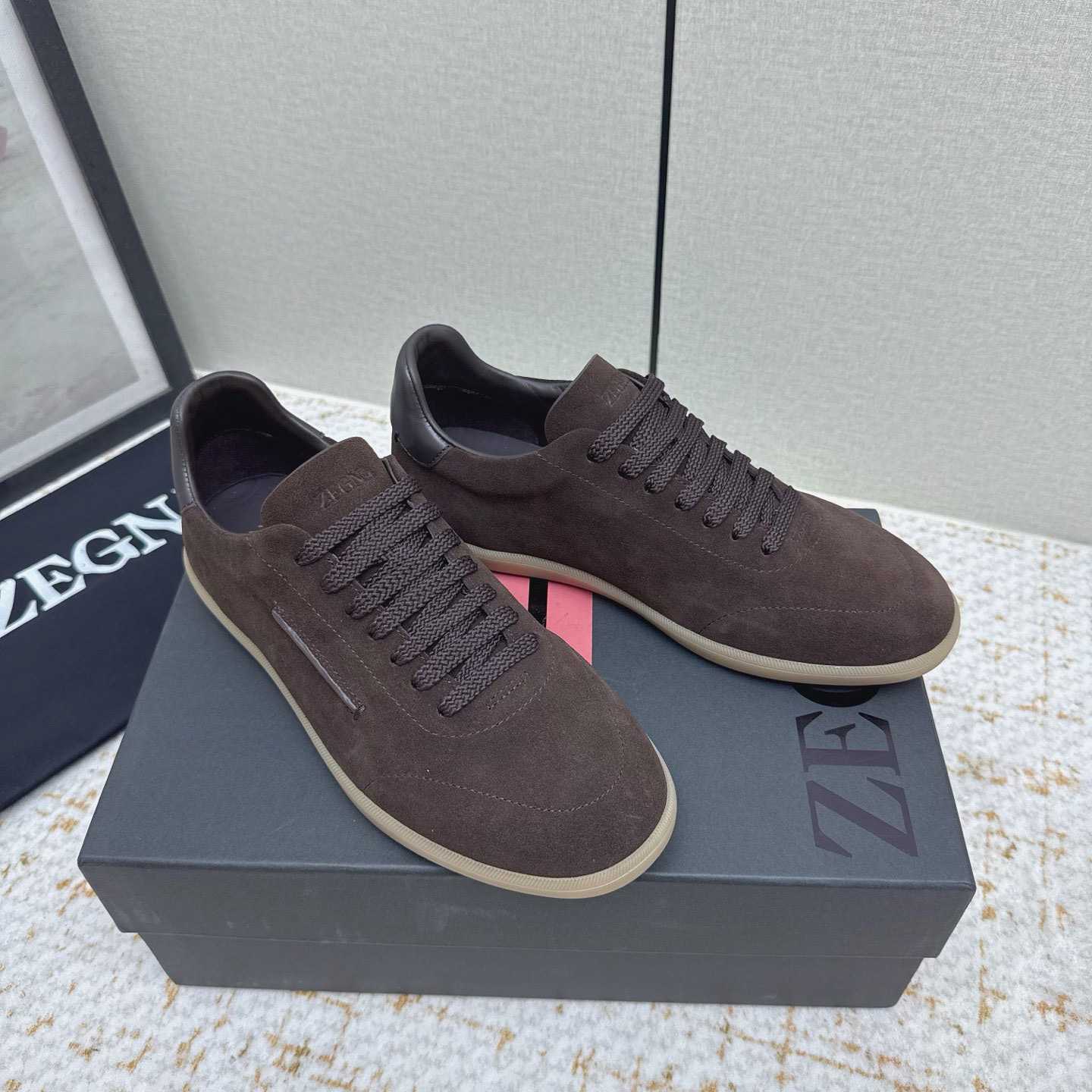 Zegna 232 Suede Sneakers - DesignerGu