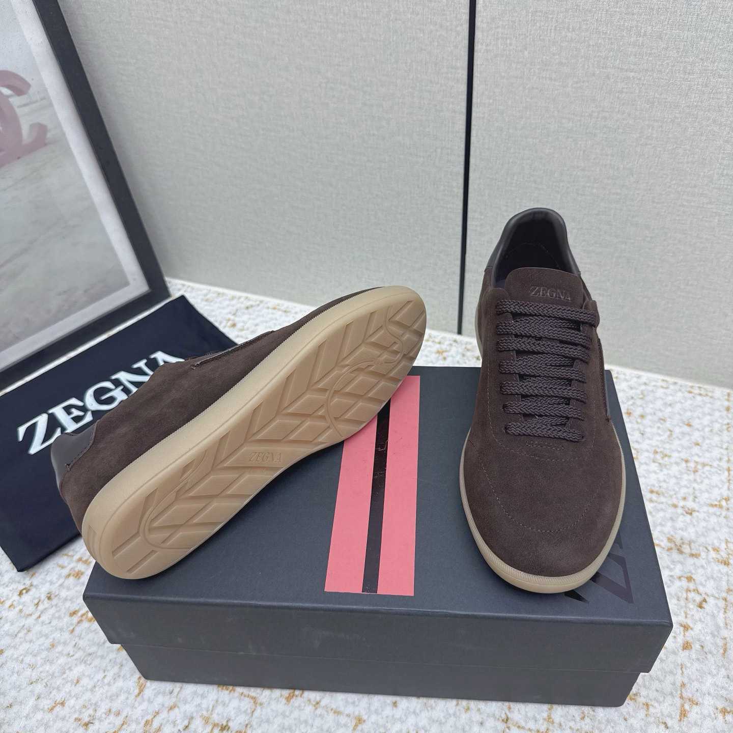 Zegna 232 Suede Sneakers - DesignerGu