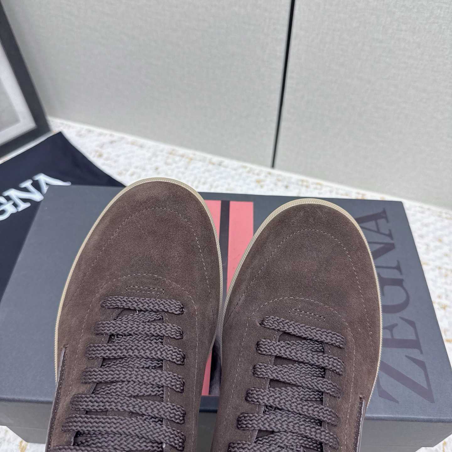 Zegna 232 Suede Sneakers - DesignerGu