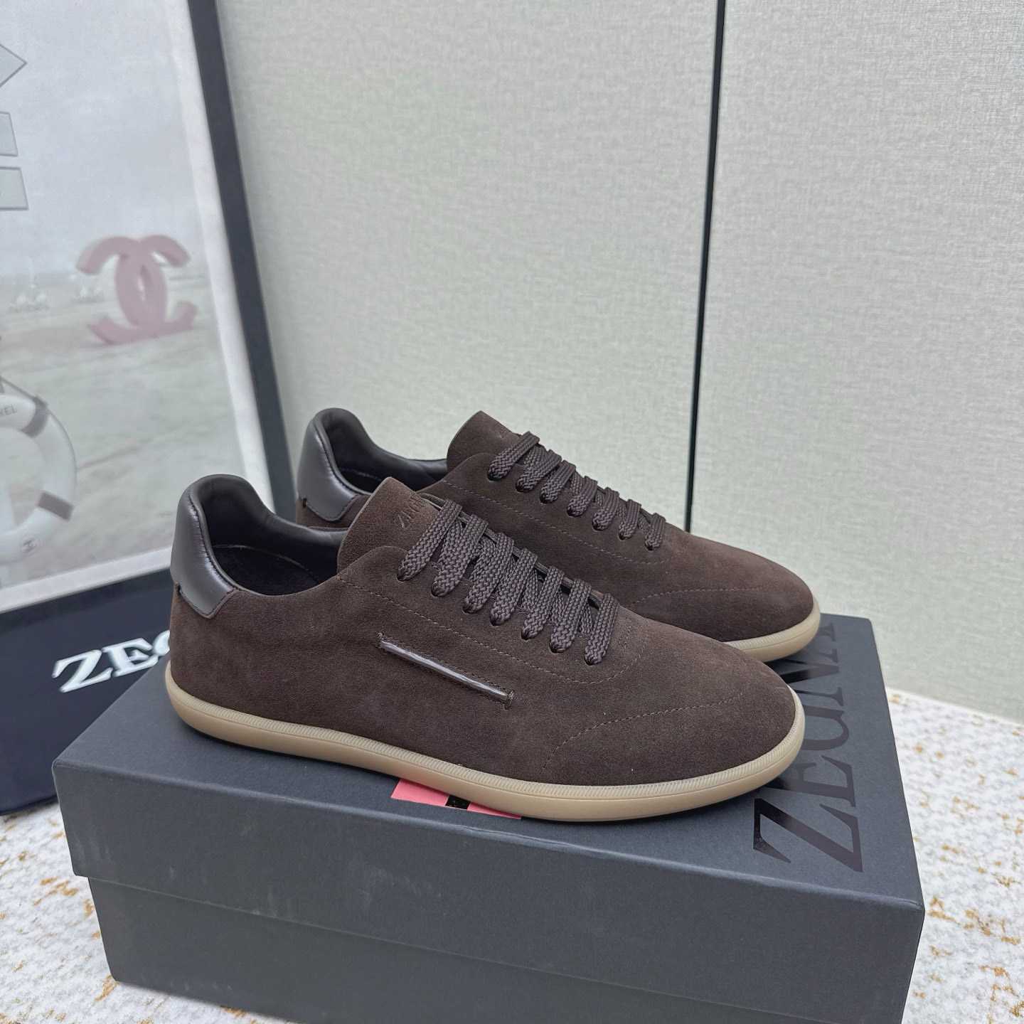 Zegna 232 Suede Sneakers - DesignerGu